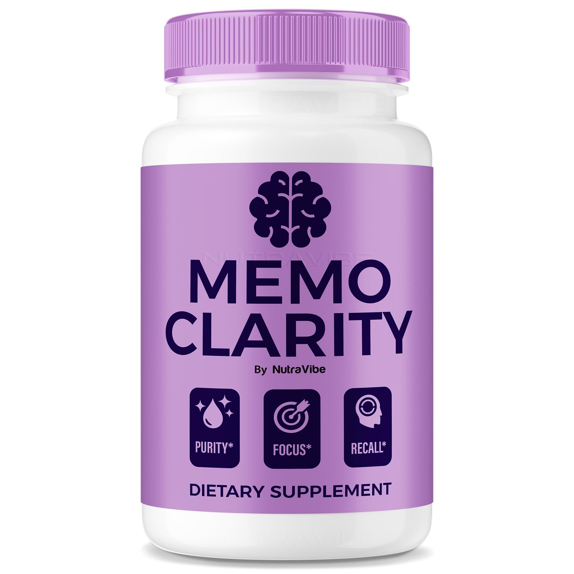 NutraVibe Memo Clarity Capsules 60 Count