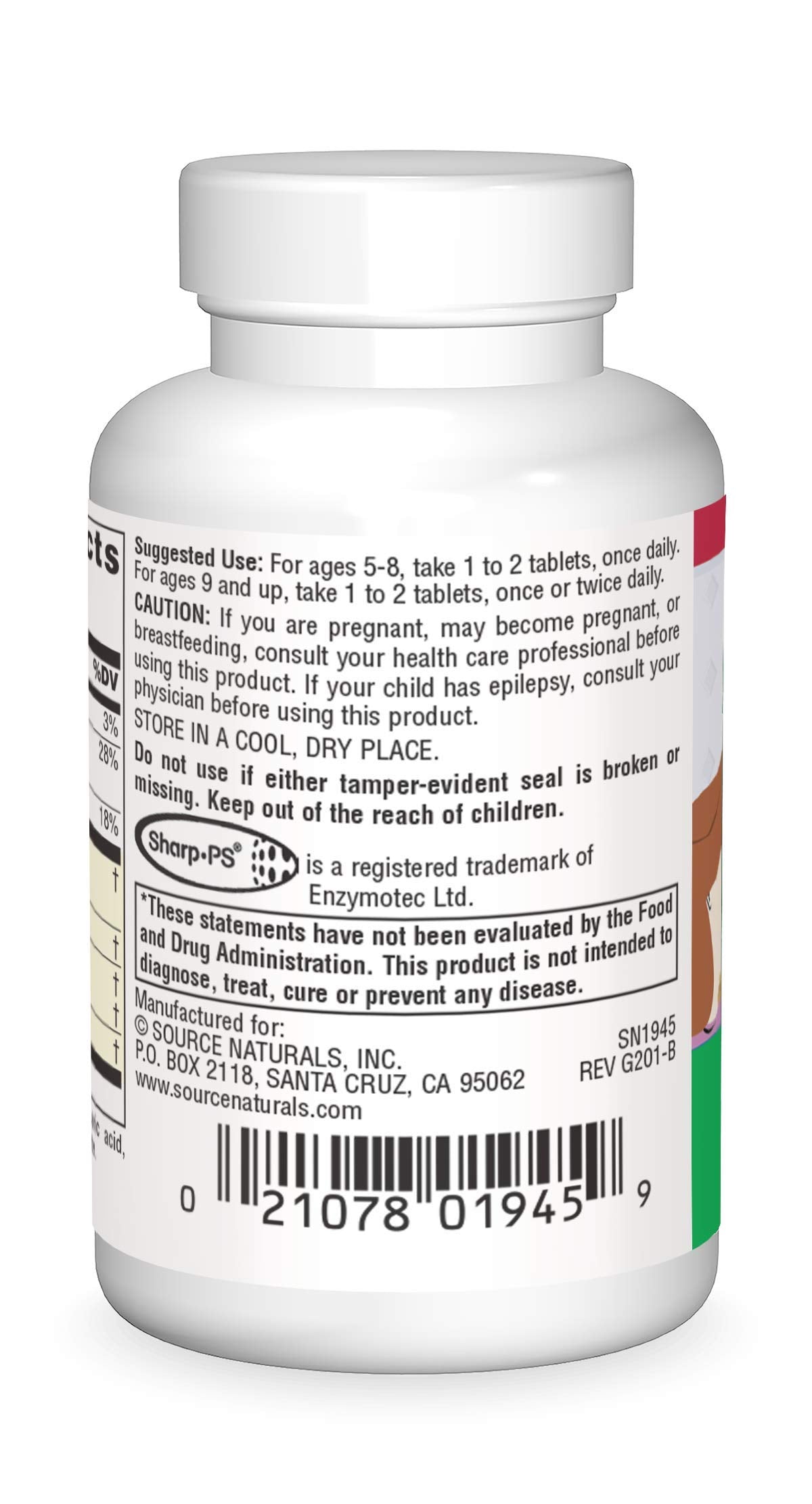 Source Naturals Attentive Child 30 Tablets
