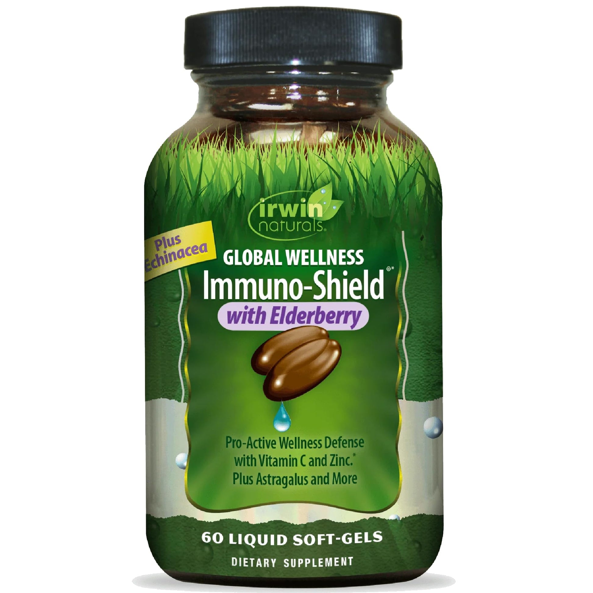 Irwin Naturals Immuno-Shield Elderberry Immune Support Softgels 60
