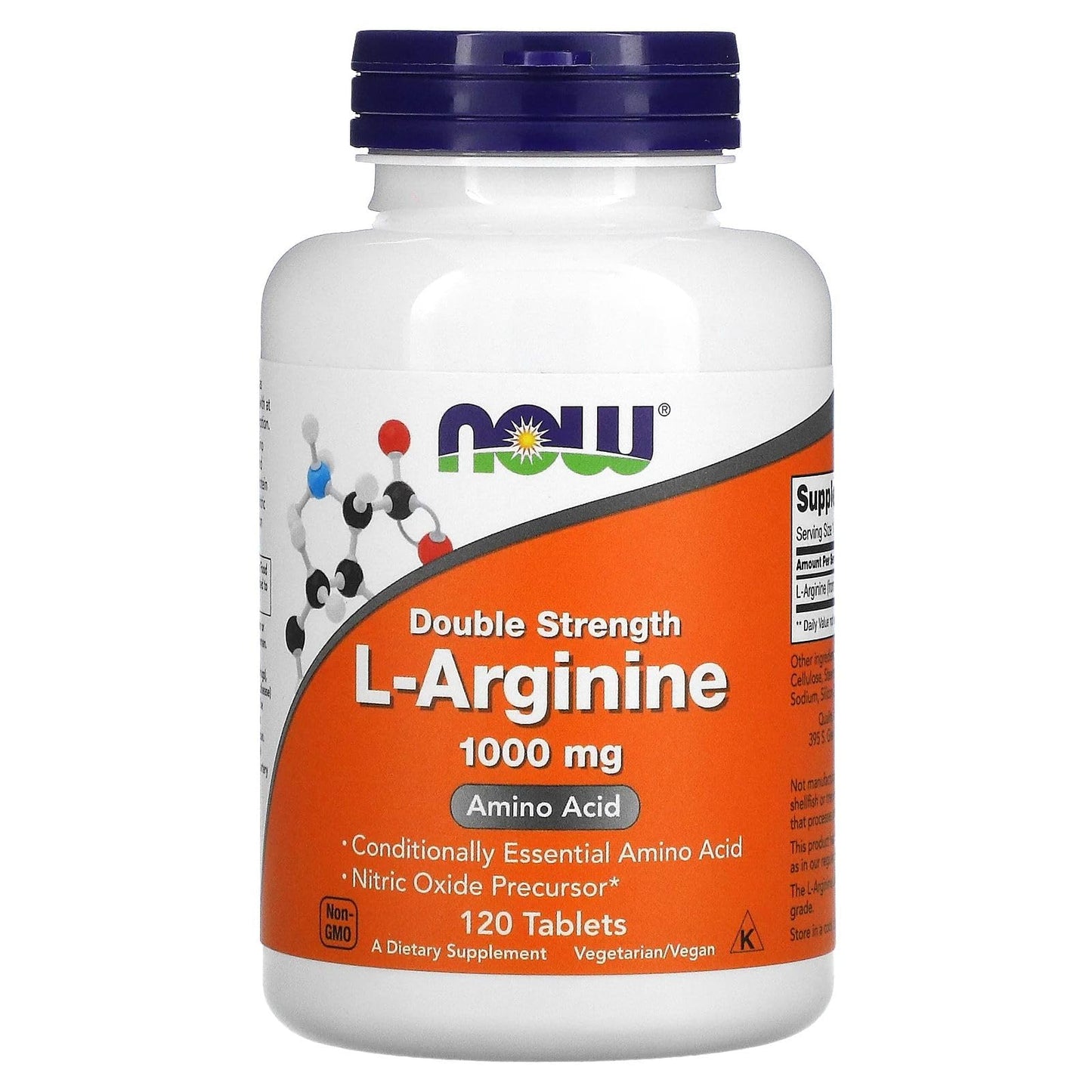 NOW Foods Arginine 1000mg, 120 Tablets