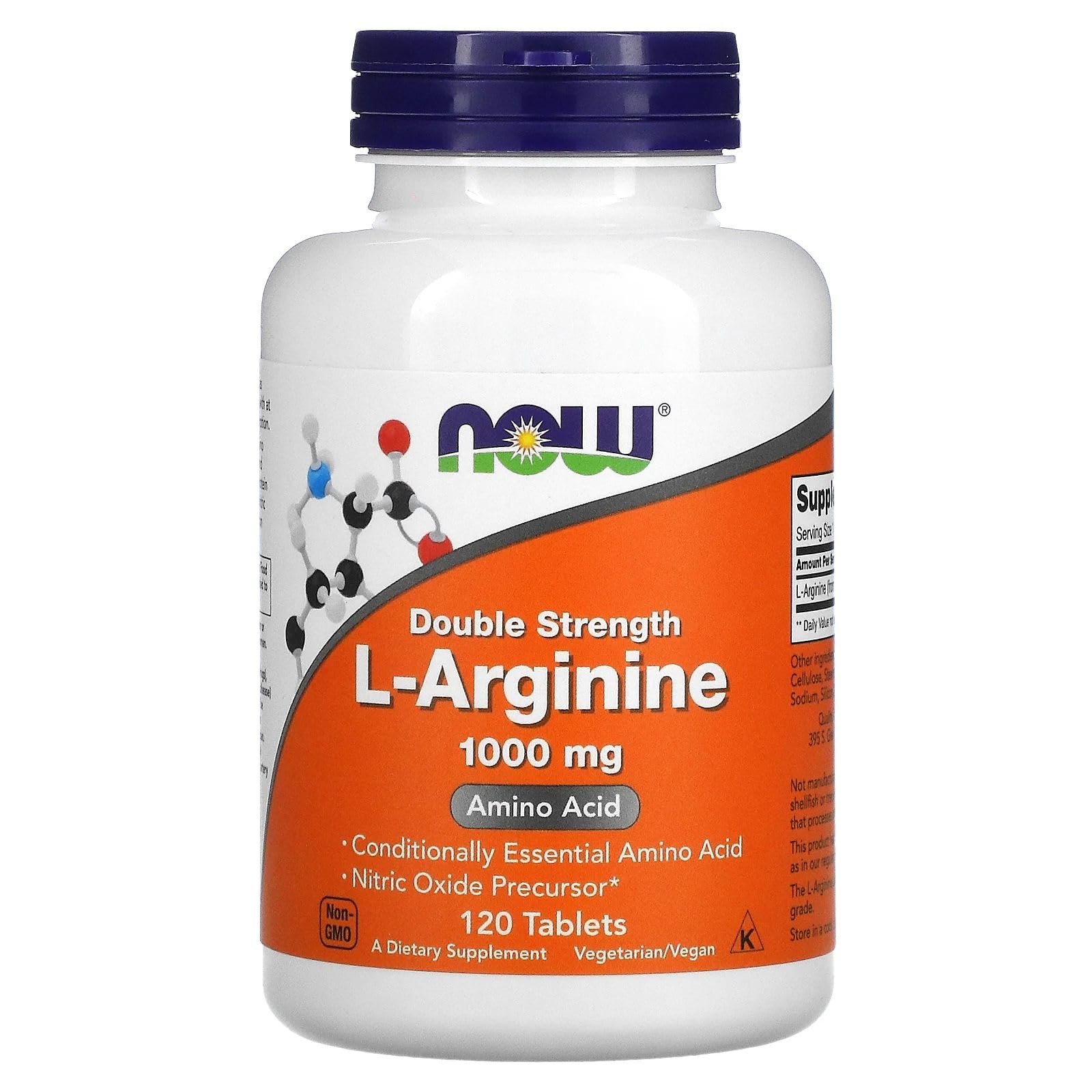 NOW Foods Arginine 1000mg, 120 Tablets