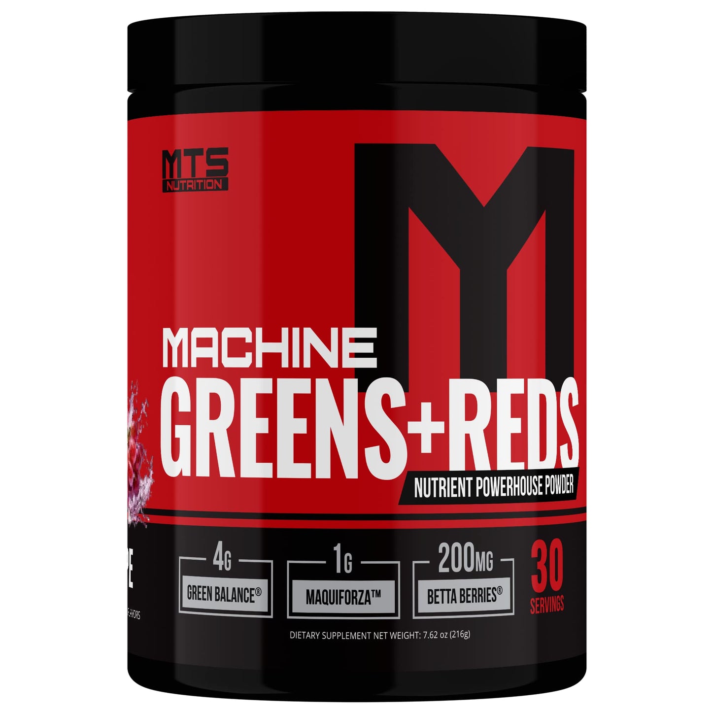 MTS Nutrition Machine Greens + Reds (Grape) Powder 7.2 Ounces