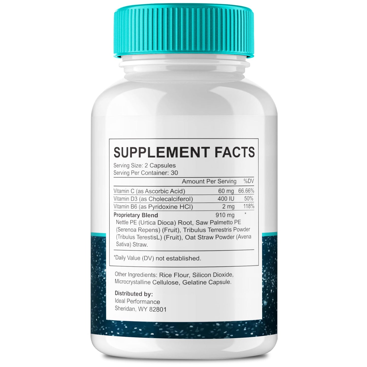 IDEAL PERFORMANCE Zeriva Prostate Health Supplement Capsules, 180 Capsules