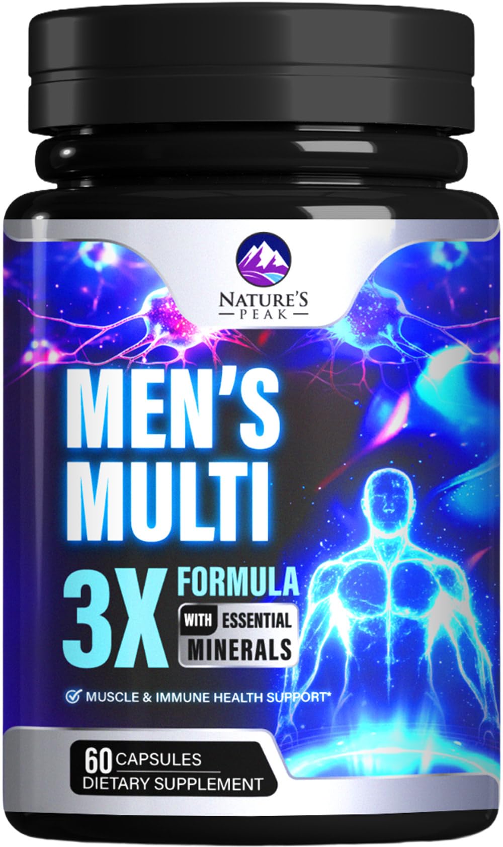 Nature's Peak Men's Multivitamins Capsules, 60 Count