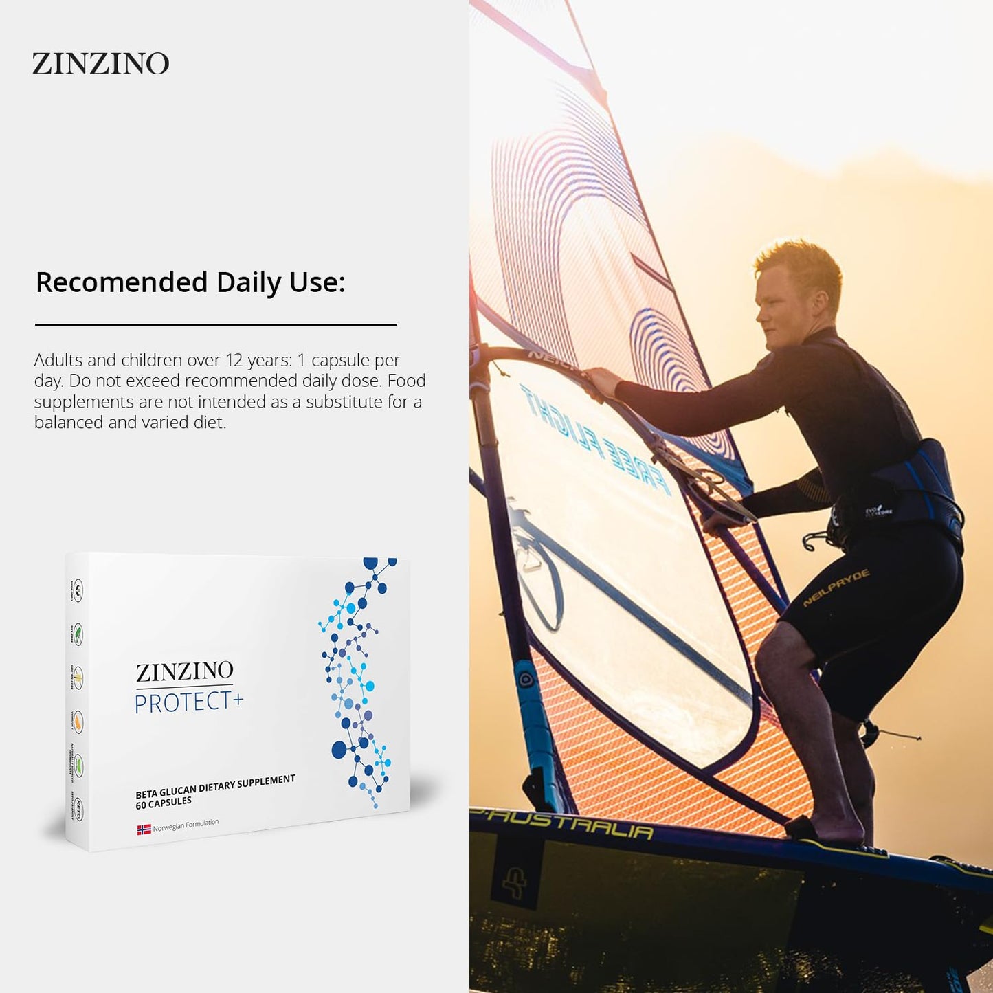 Zinzino Protect+ Immune Support 60 Capsules