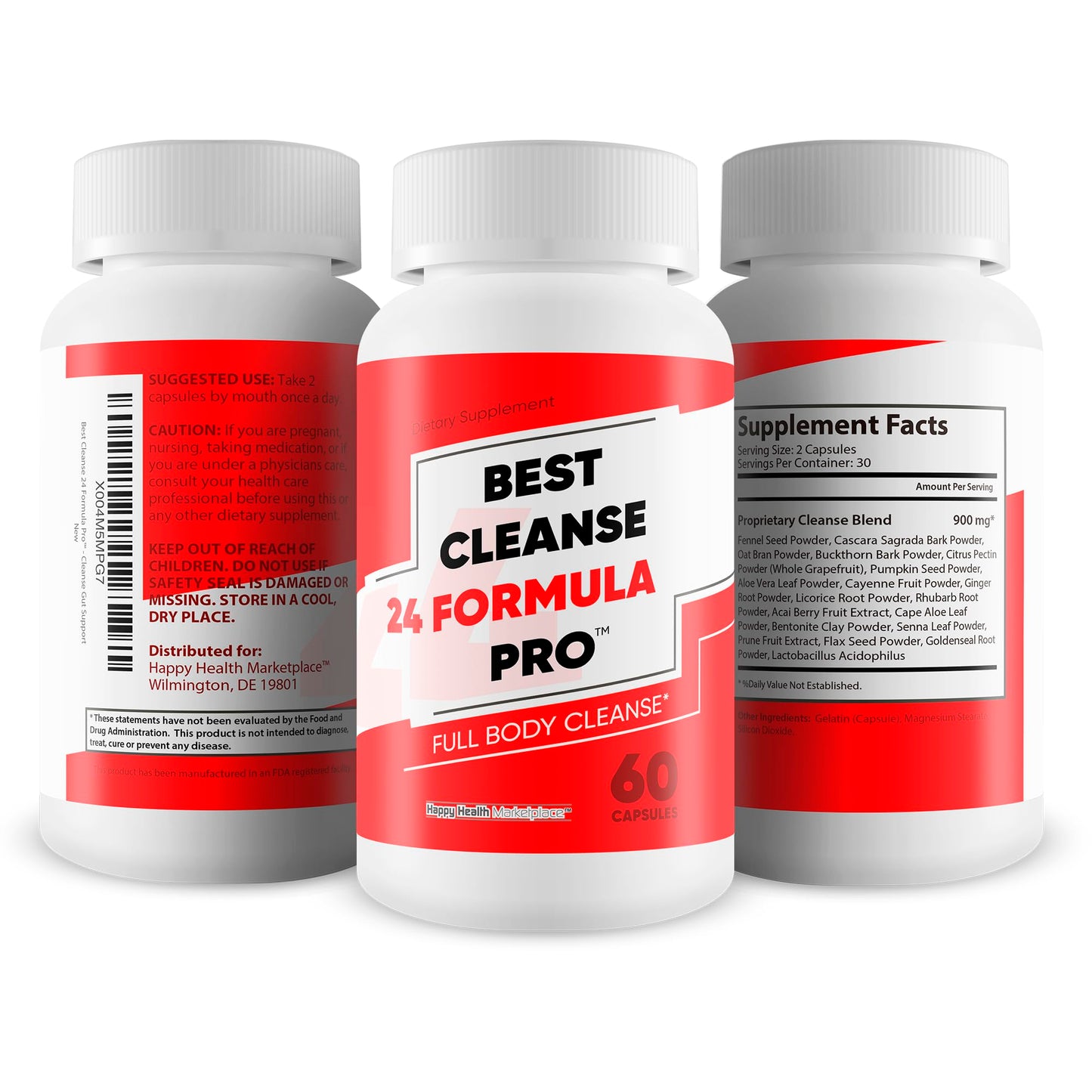 Happy Health Marketplace Best Cleanse 24 Formula Pro Capsule, 60 Count
