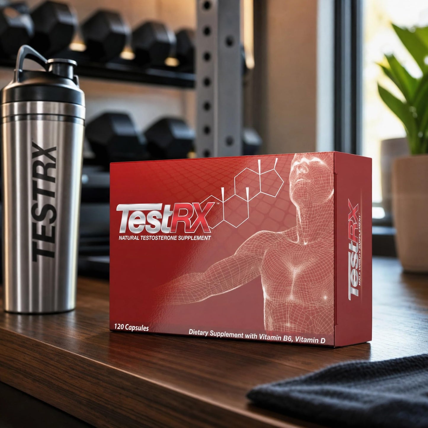 TESTRX Testosterone Booster Capsule 120 Count