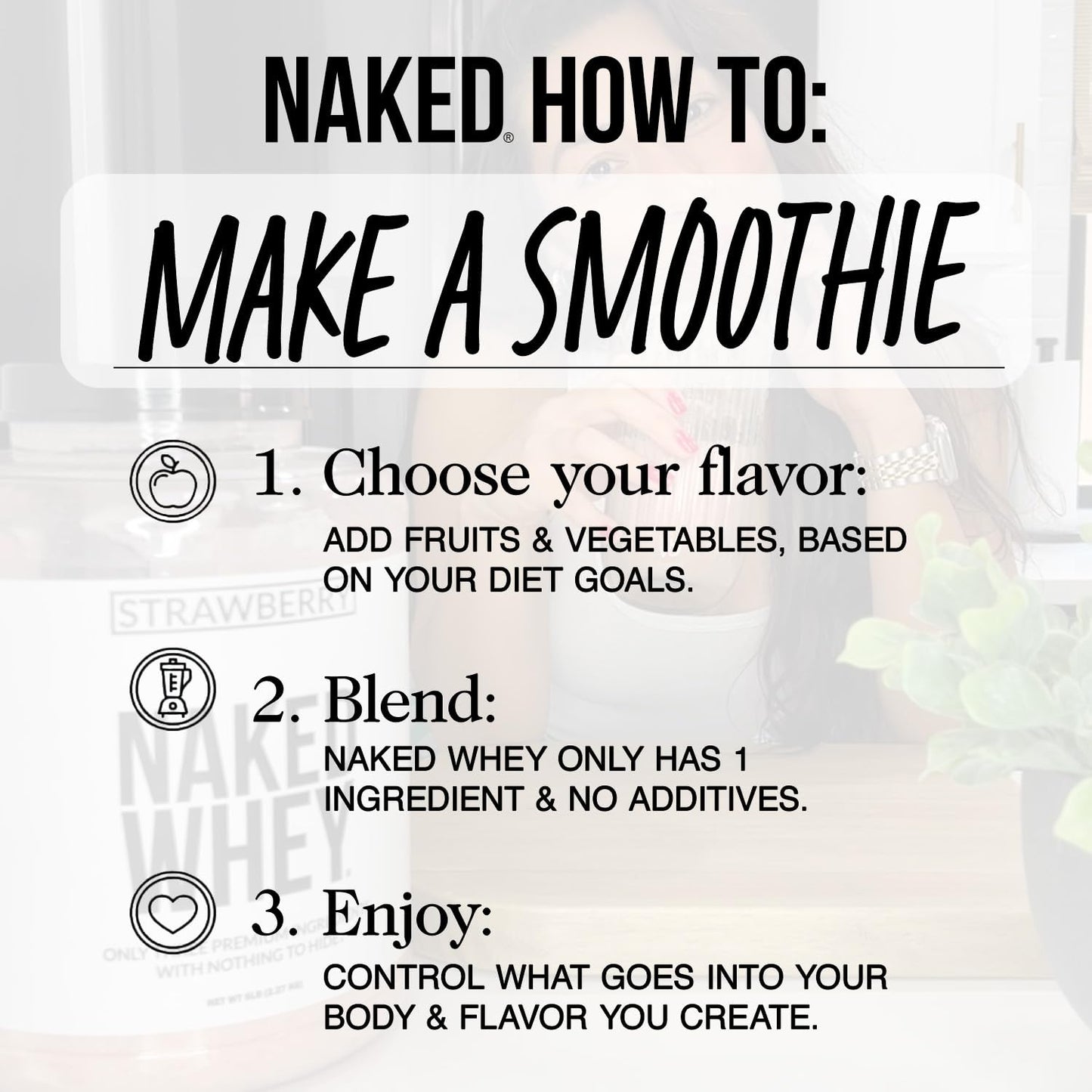 NAKED Chocolate Whey Protein Powder 16 Servings