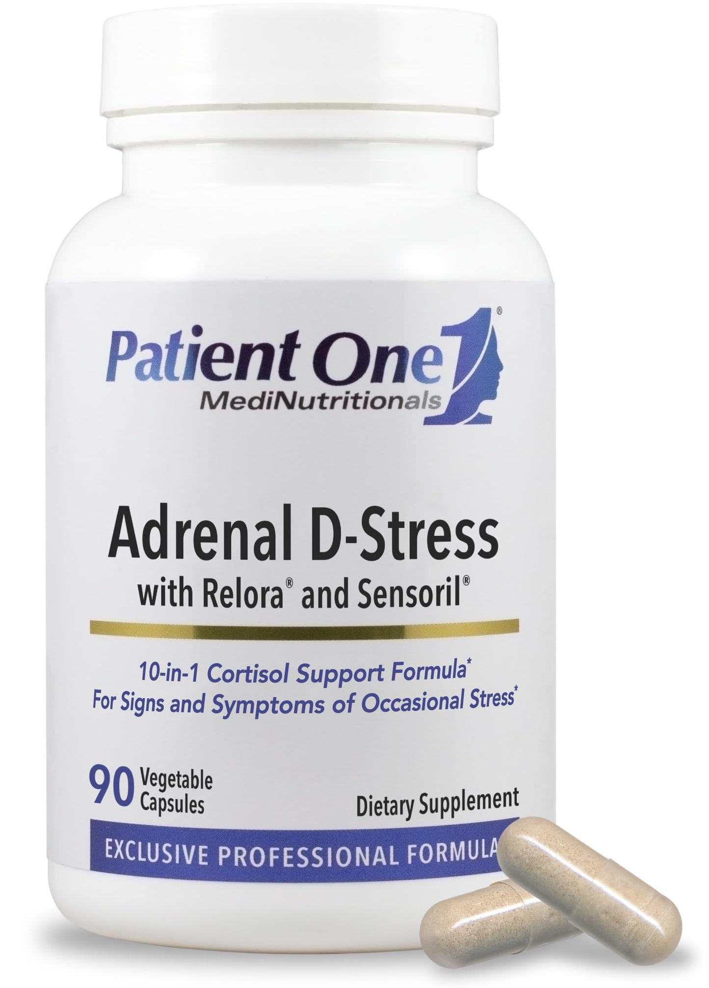 Patient One Adrenal D-Stress Capsules, 90 Capsules
