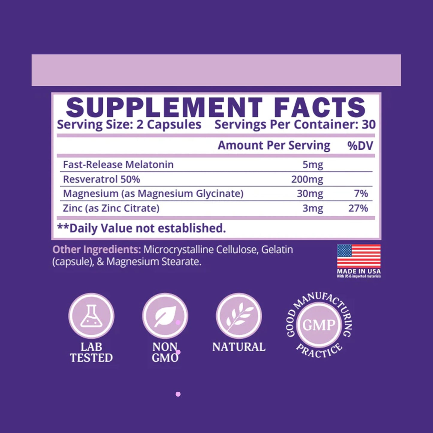 ETANATURE Sleep Supplement Capsule 30 Count
