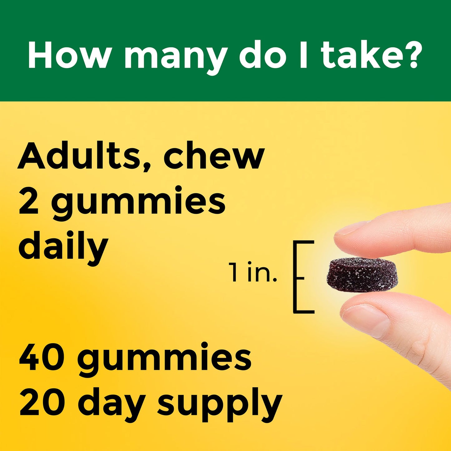Nature Made High Absorption Magnesium Glycinate Gummy, 40 Count