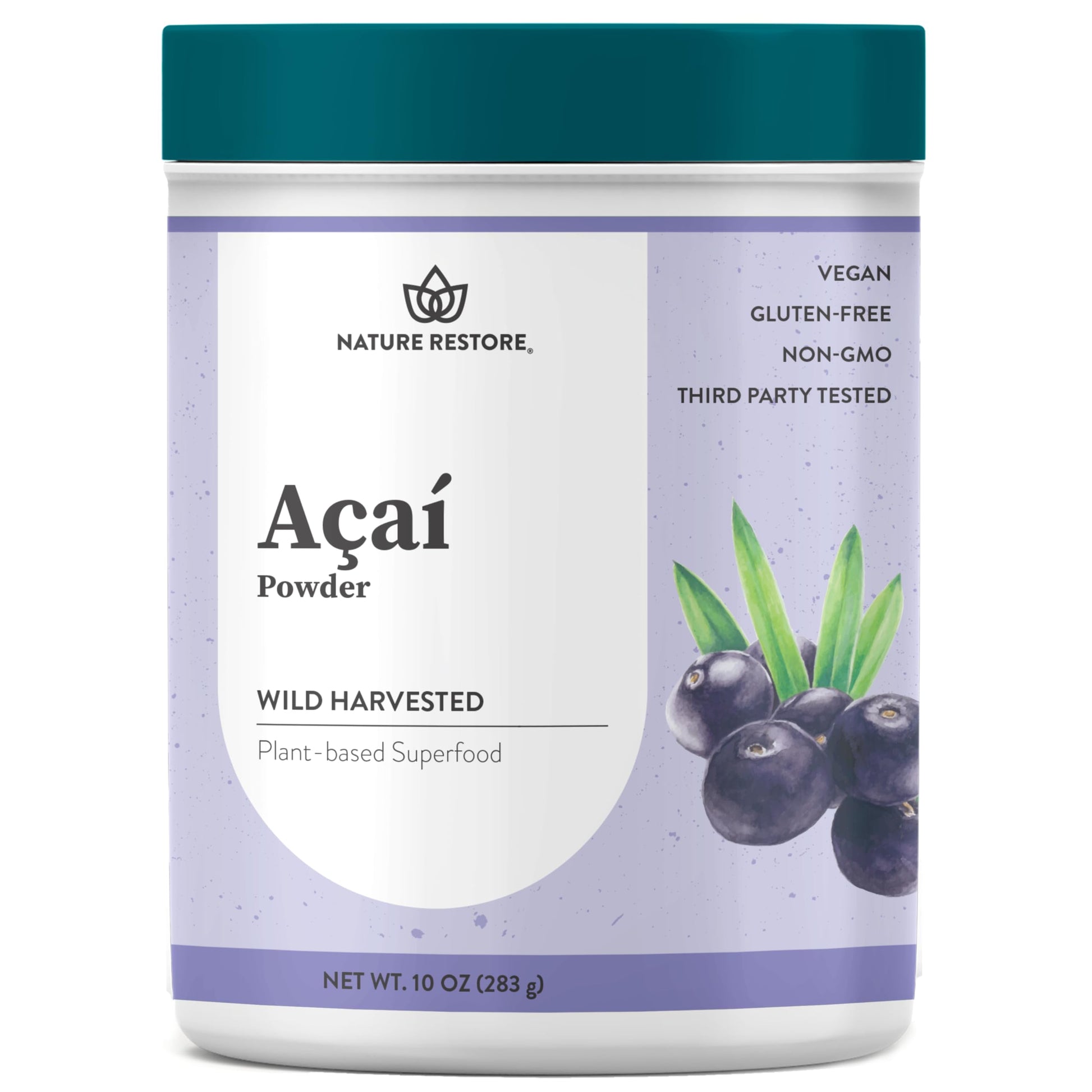Nature Restore Wild Harvested Acai Berry Powder, 10 oz