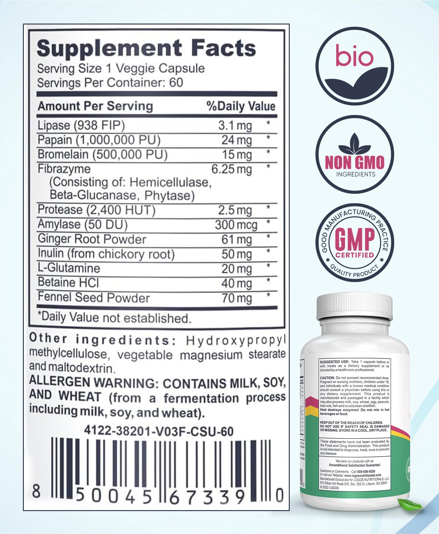 Logos Nutritionals Essential Digestion Capsule 90