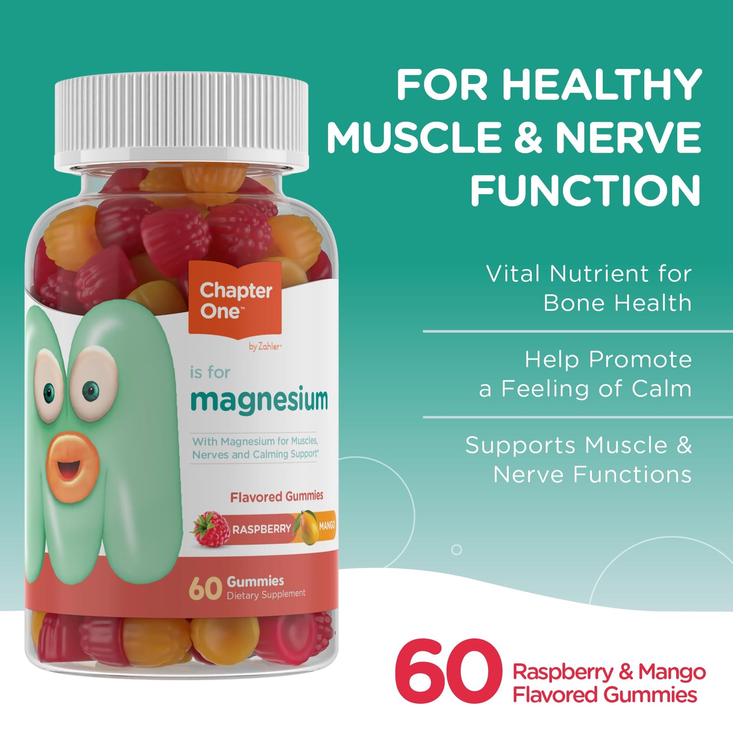 Zahler Chapter One Magnesium Gummies 60 Count