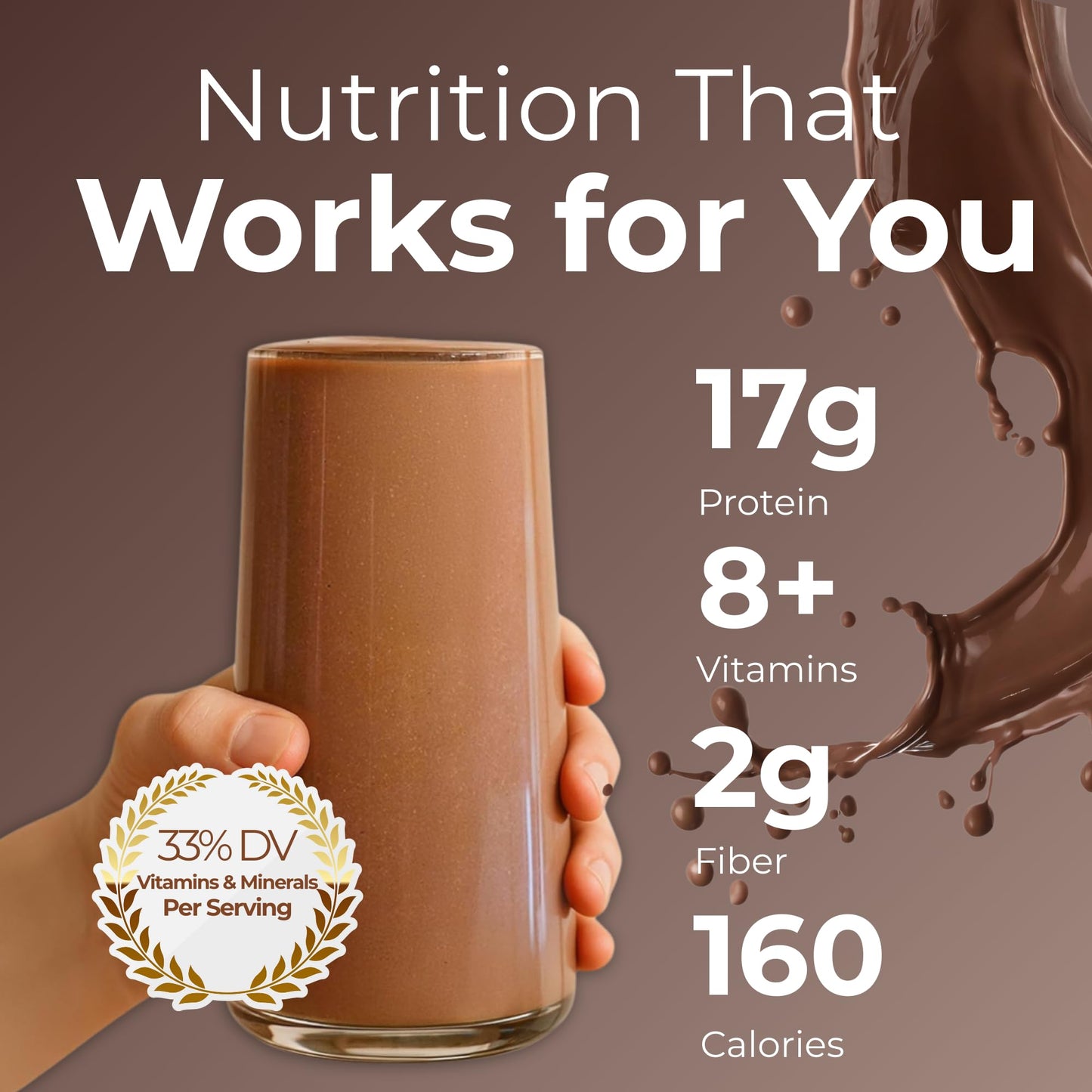HMR 800 Chocolate Meal Replacement Shake Mix Powder, 11.13 oz