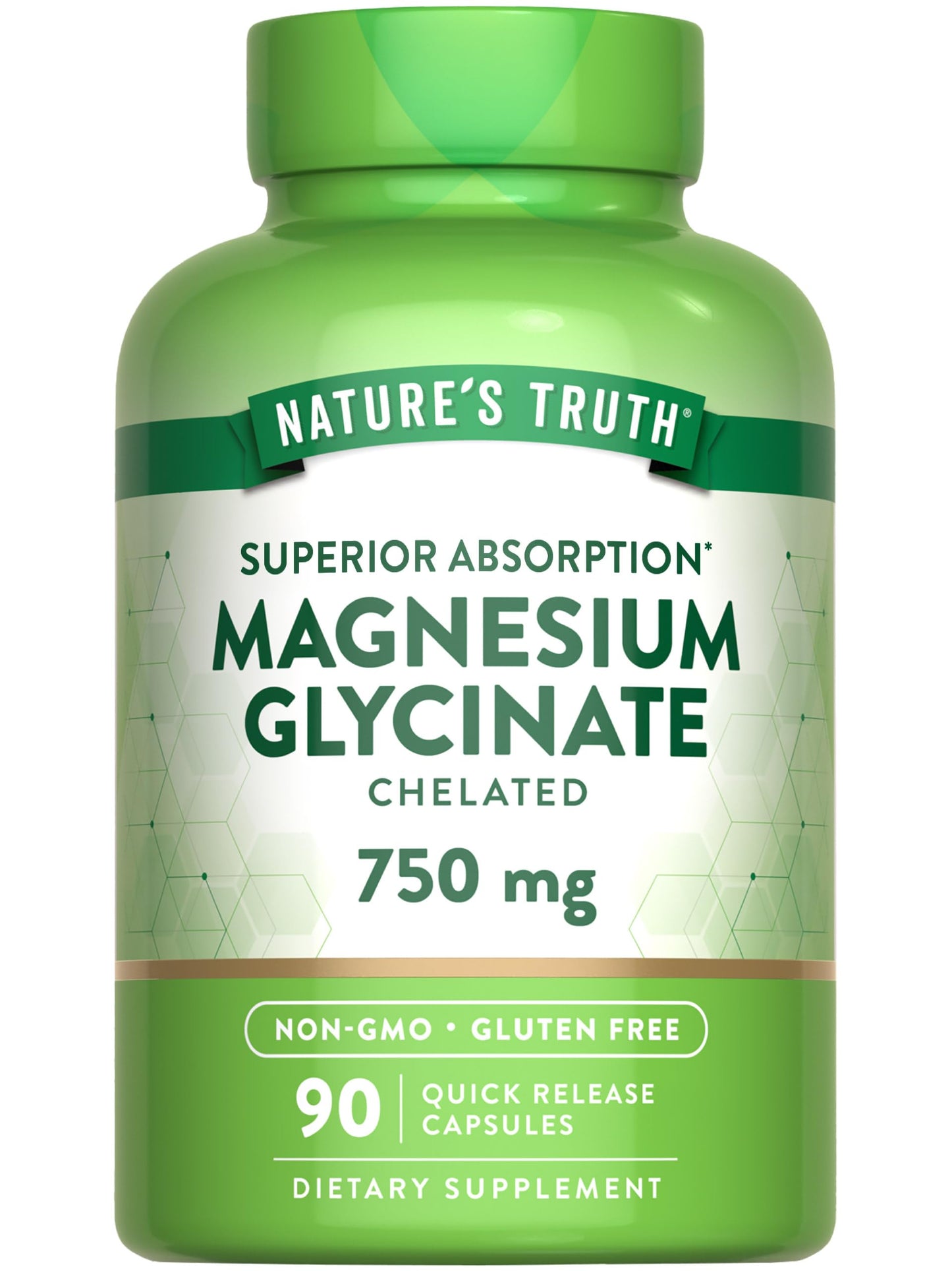 Nature's Truth Magnesium Glycinate Capsule, 750mg, 90 Count