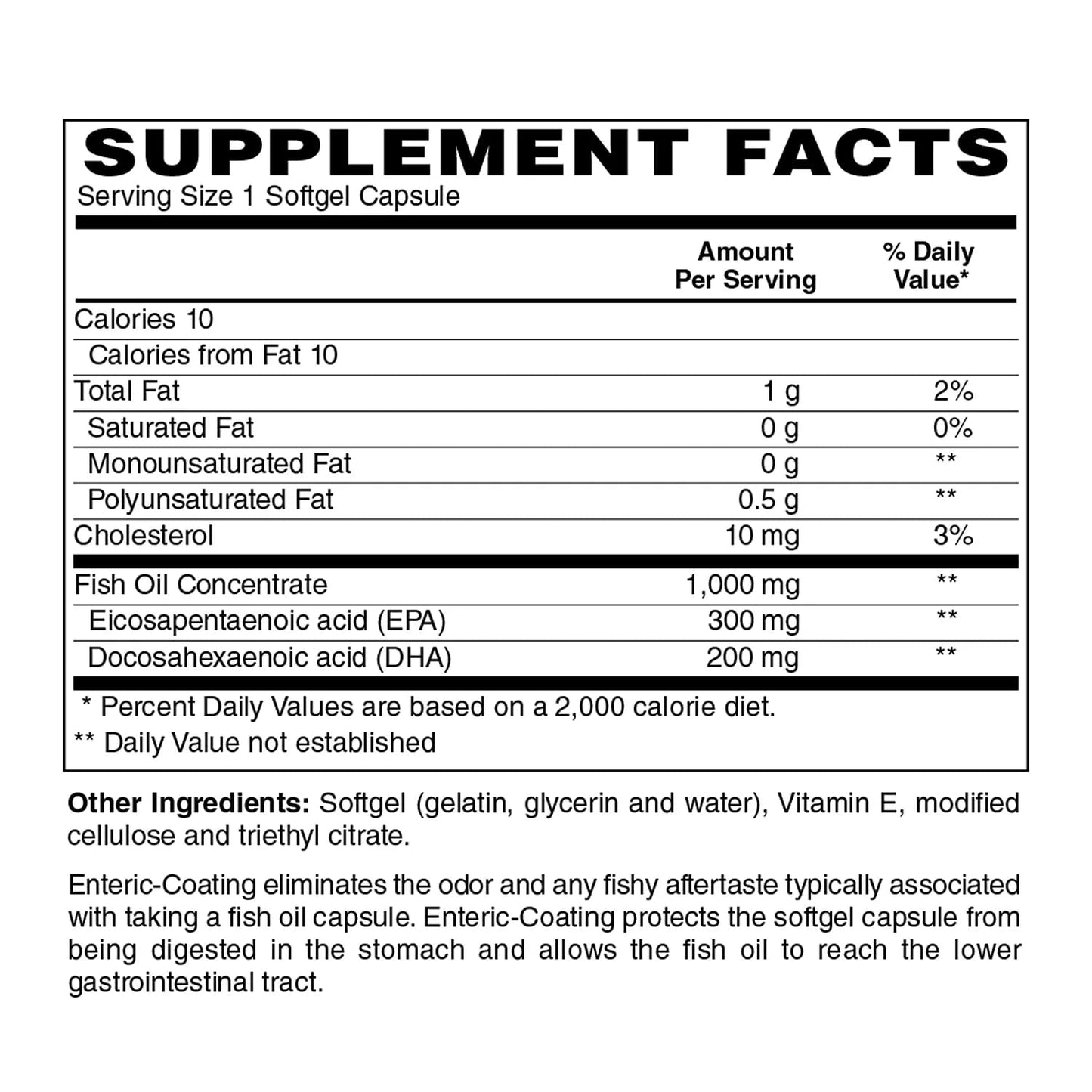 Holly Hill Health Foods Super Omega-3 (Enteric Coated) Softgels 120
