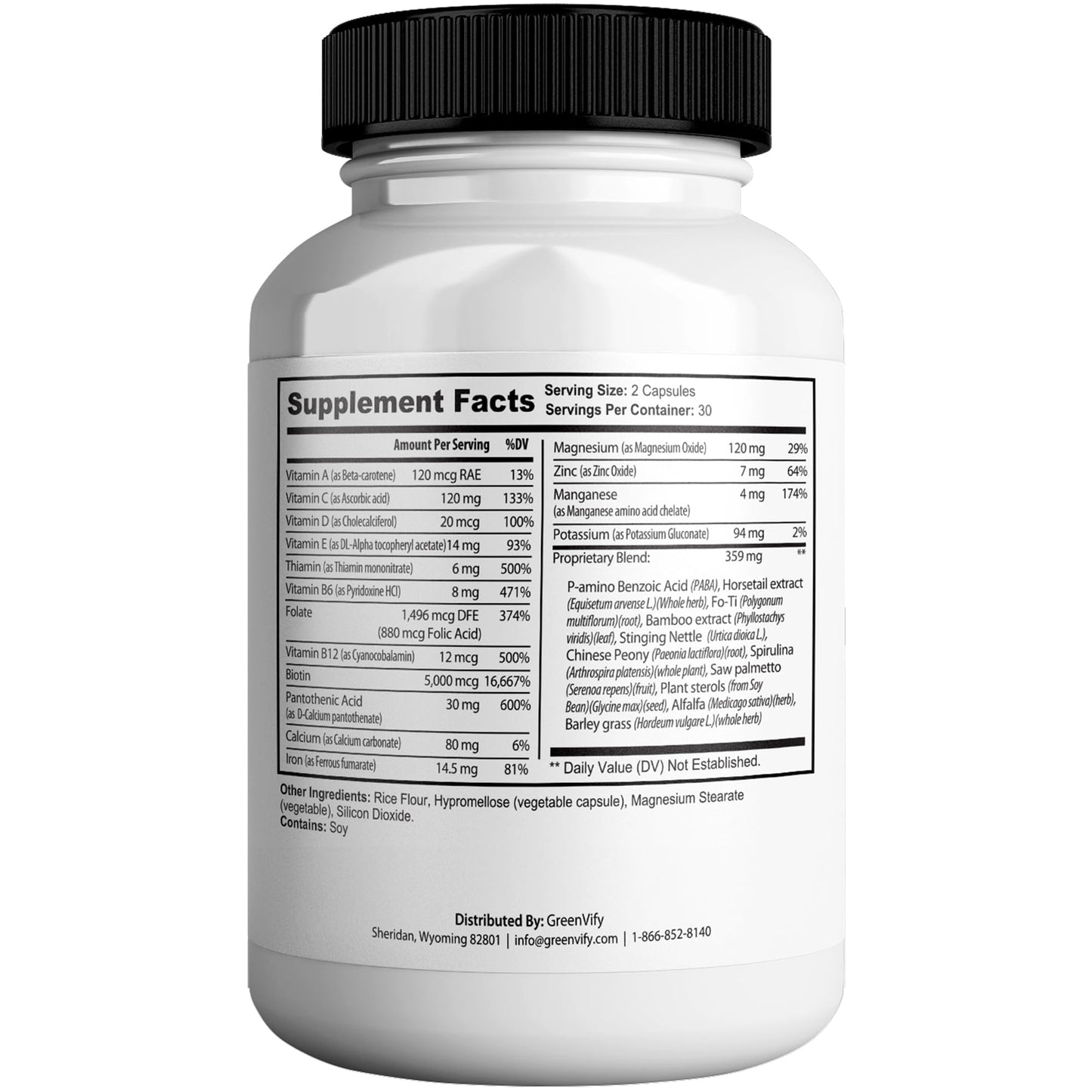 GREENVIFY Fungus Break Pro Max Nail & Hair Supplement Capsule, 60 Capsules