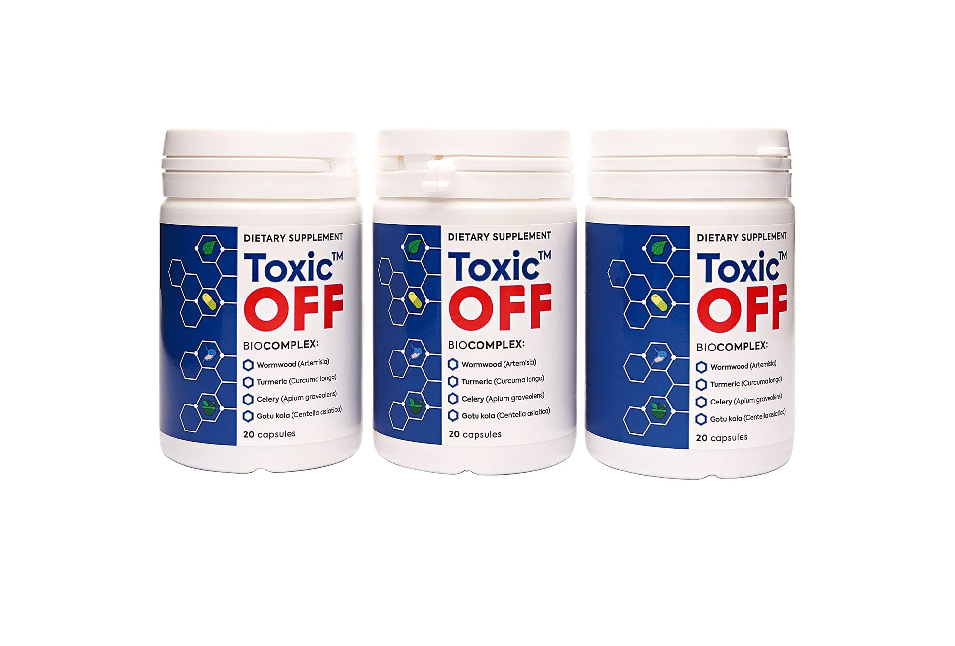 TOXIC OFF Daily Easy Swallow Capsules, 20 Count
