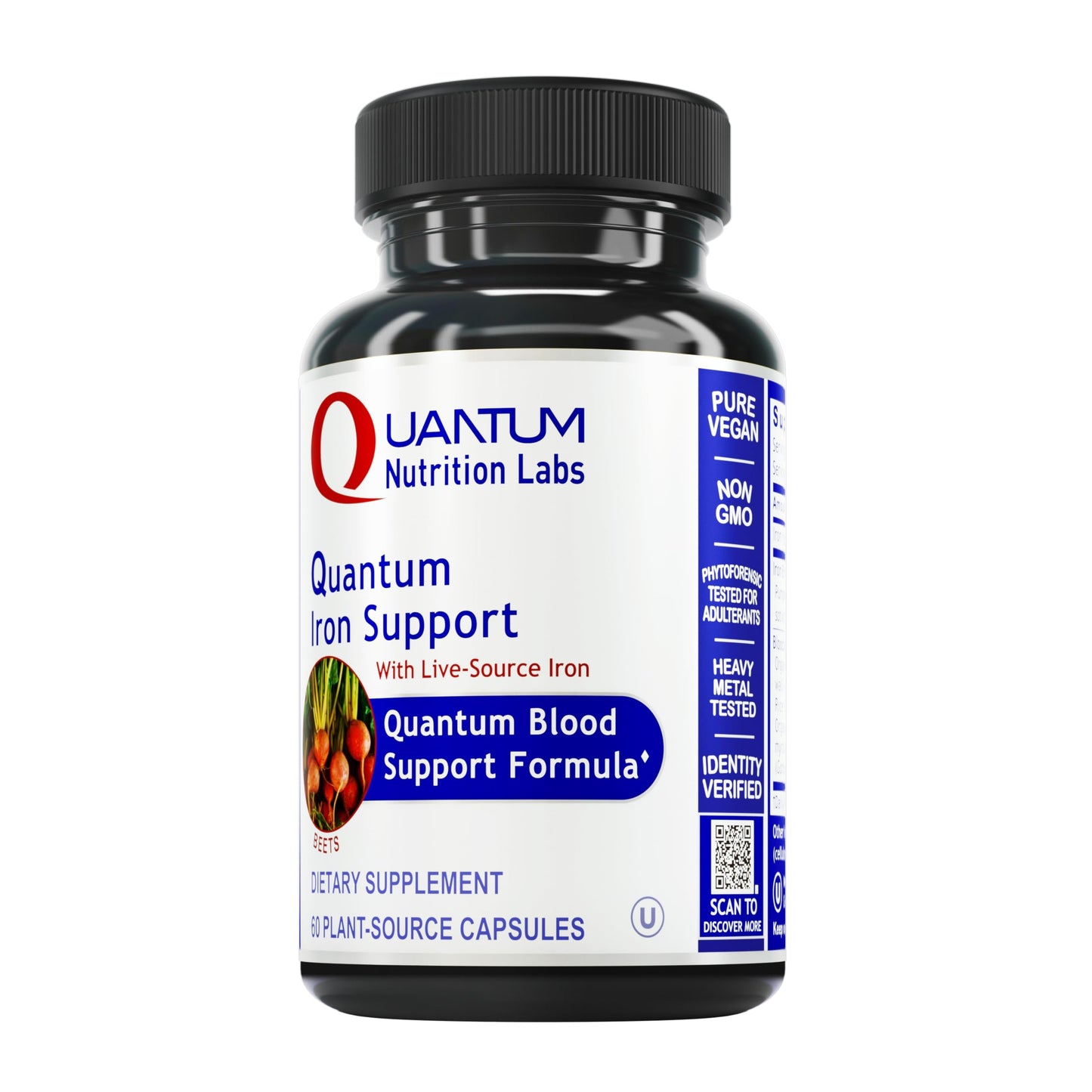 Quantum Nutrition Iron Support Capsules, 60 Count