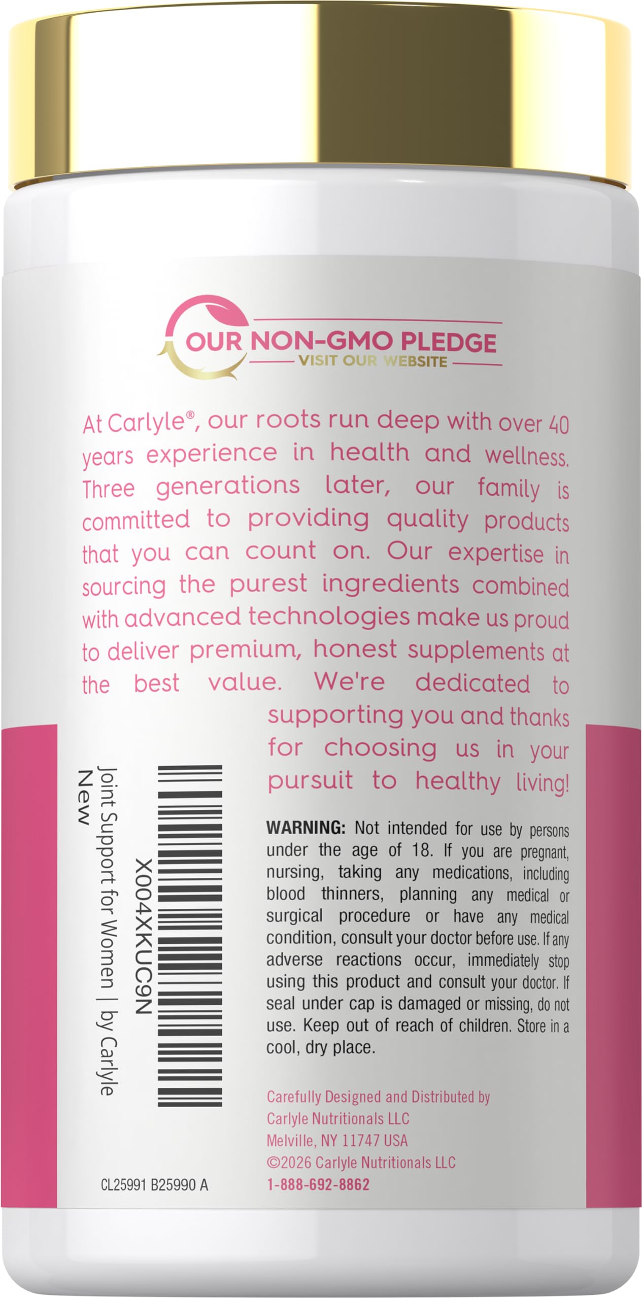 Carlyle Joint Support for Women Softgels 60 Count