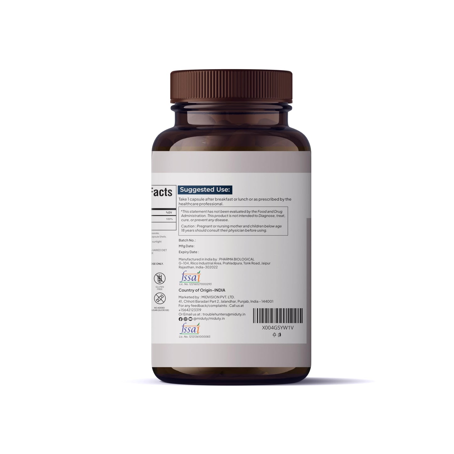 Miduty Liposomal Vitamin C Capsule 90 Count