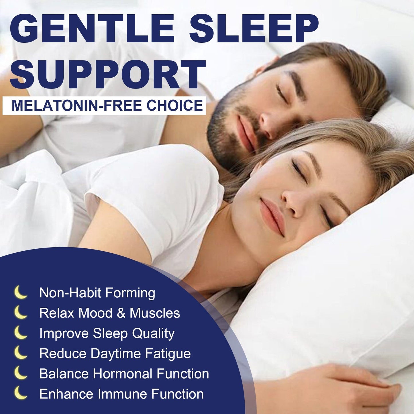 ELLAMENTZ Sleep Gummies No Melatonin with Magnesium Glycinate, L-Tryptophan, L-Theanine, GABA, Ashwagandha & Valerian, Sugar Free, 120 Gummies