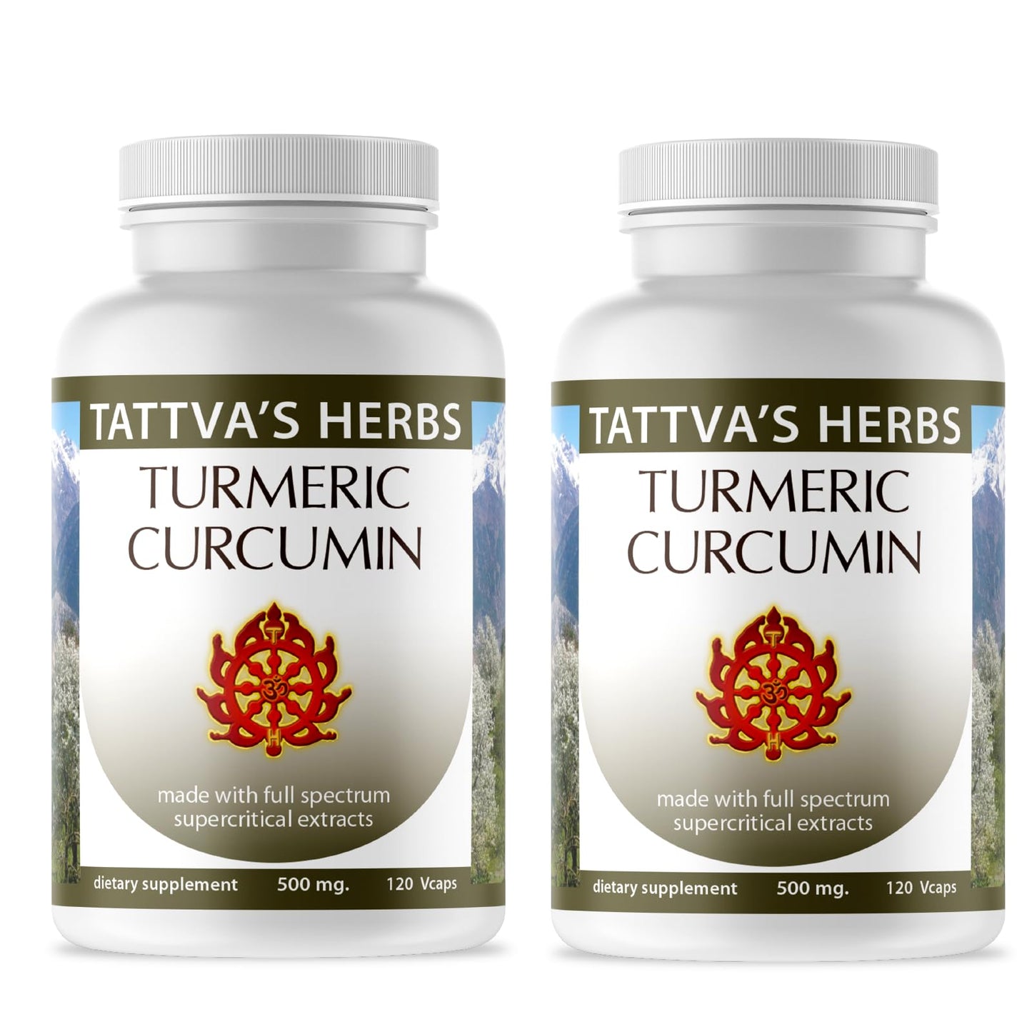 Tattva's Herbs Turmeric Curcumin with Black Pepper Capsules, 240 Count