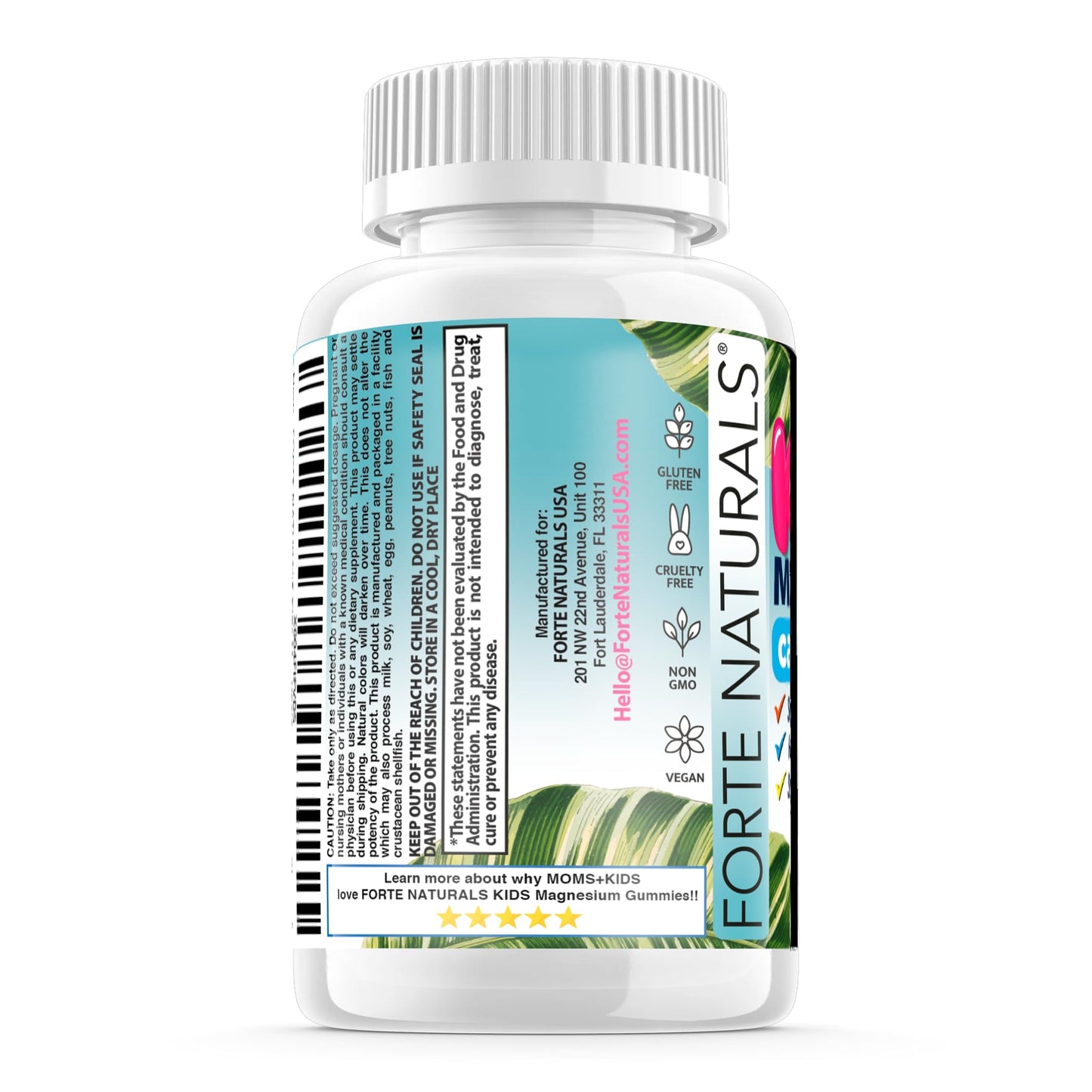 FORTE NATURALS Kids Magnesium Calm Capsules, 60 Count