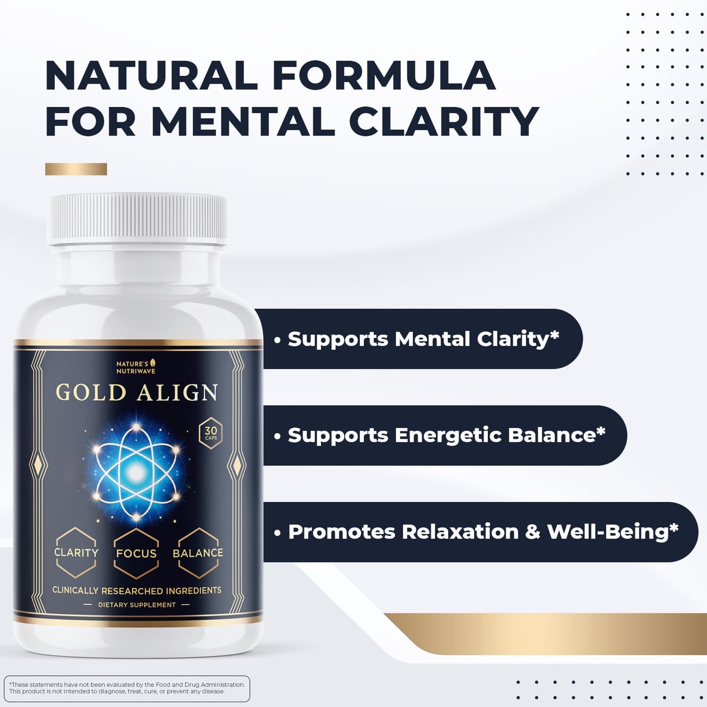 Nature’s NutriWave Gold Align Holy Basil, Sage & Goldenseal Capsules 90 Count