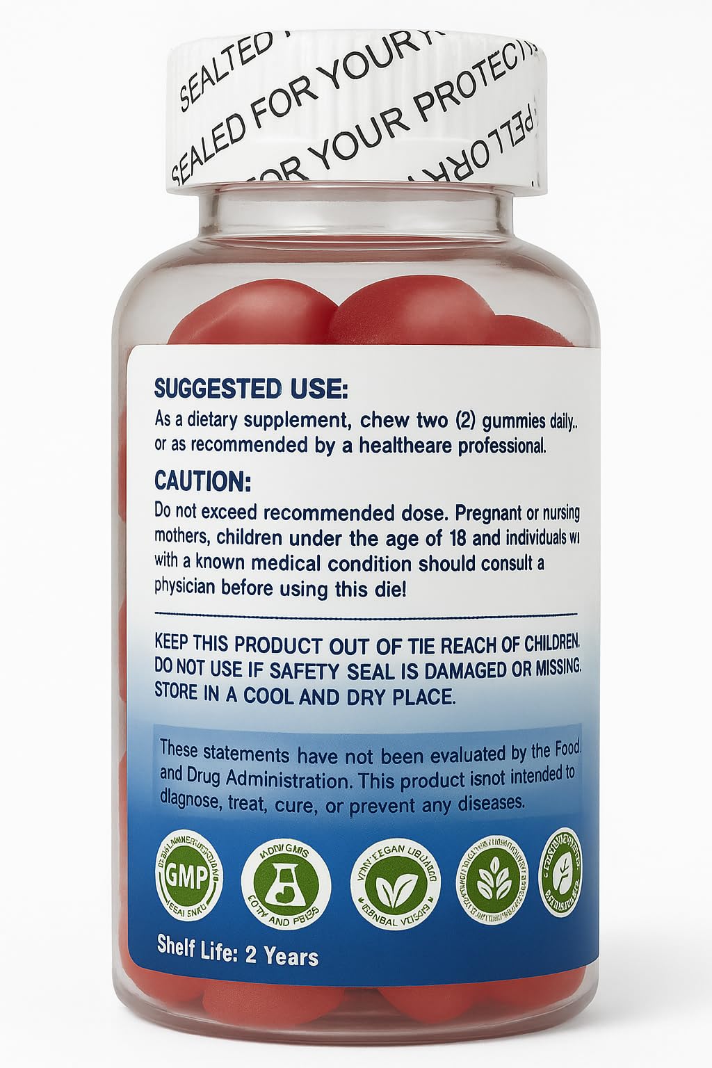 MINDBEAR LABS Magnesium Threonate Gummies, 1000mg, 60 Count