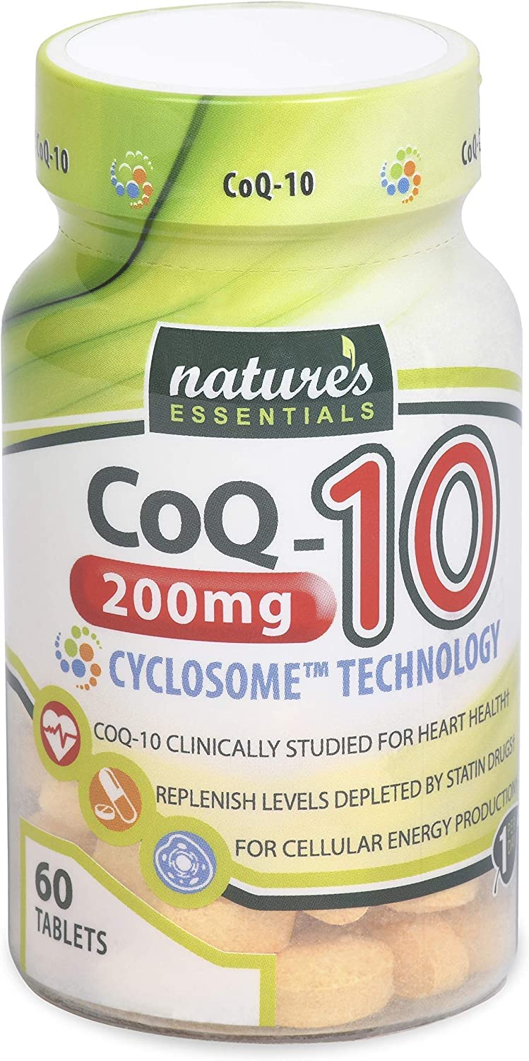NATURE'S ESSENTIALS CoQ-10 200mg Tablet, 60 Tablets