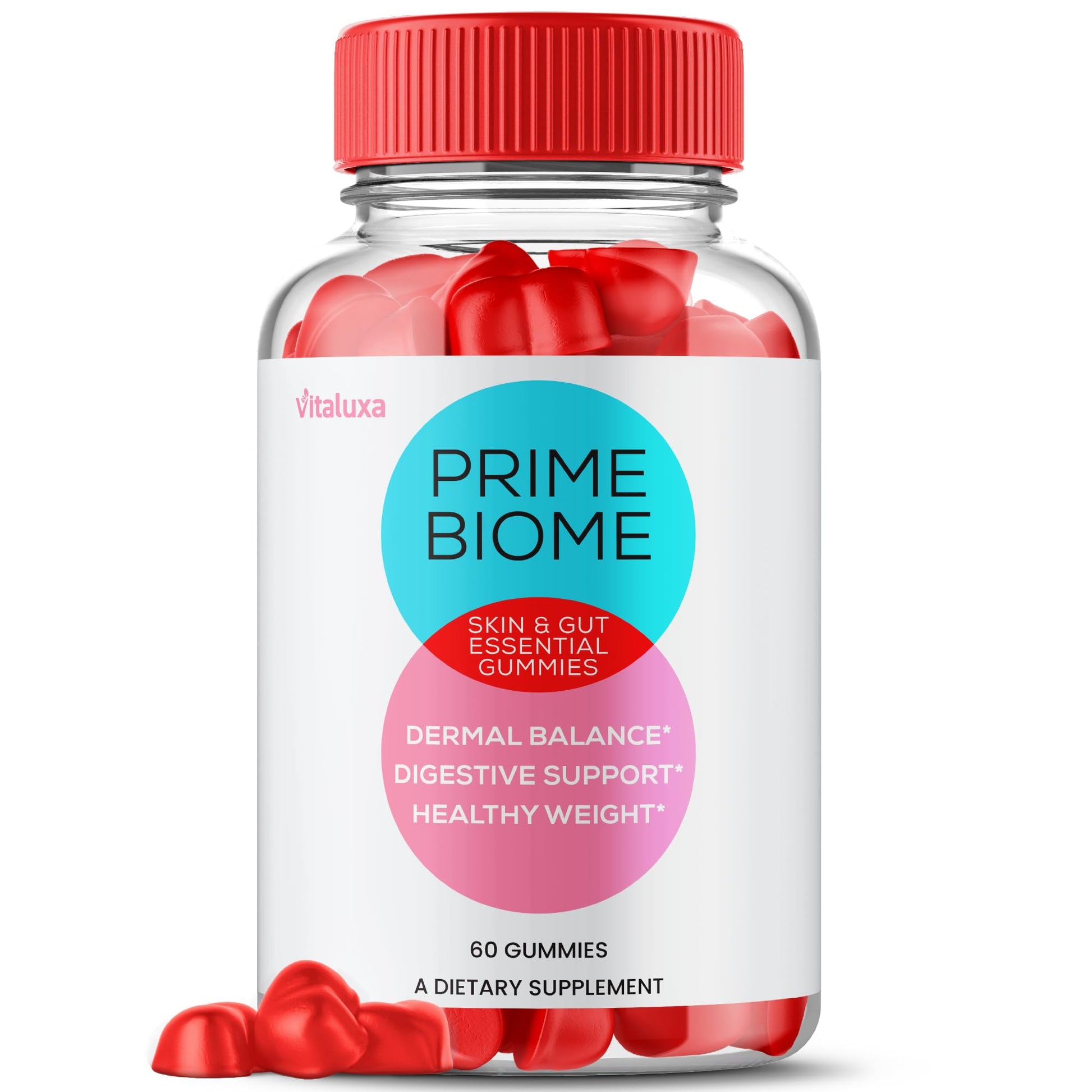 Vitaluxa Prime Biome Gummies 60 Count