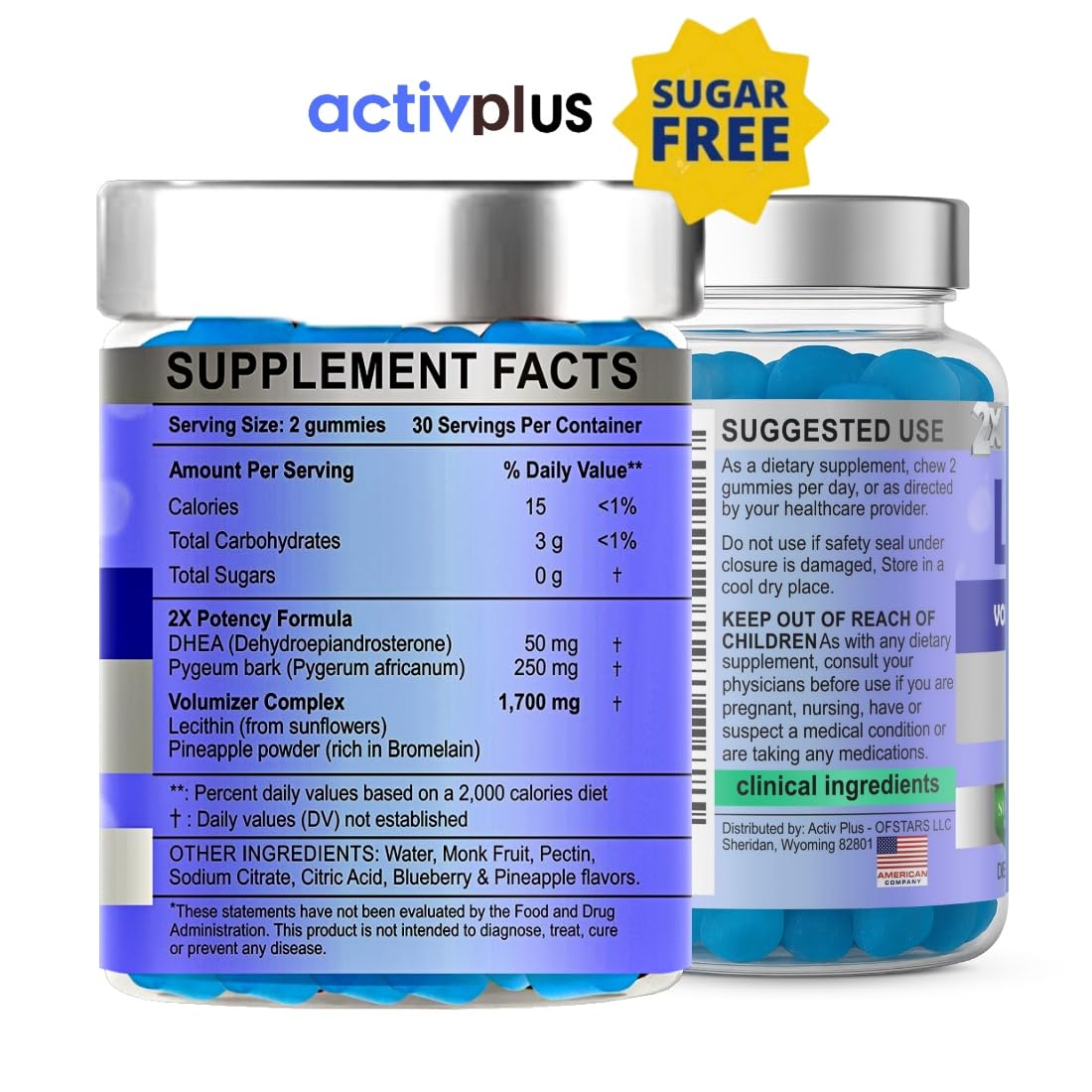 ACTIV PLUS Semen Volume Booster Maximizer 2X Load Gummies 60