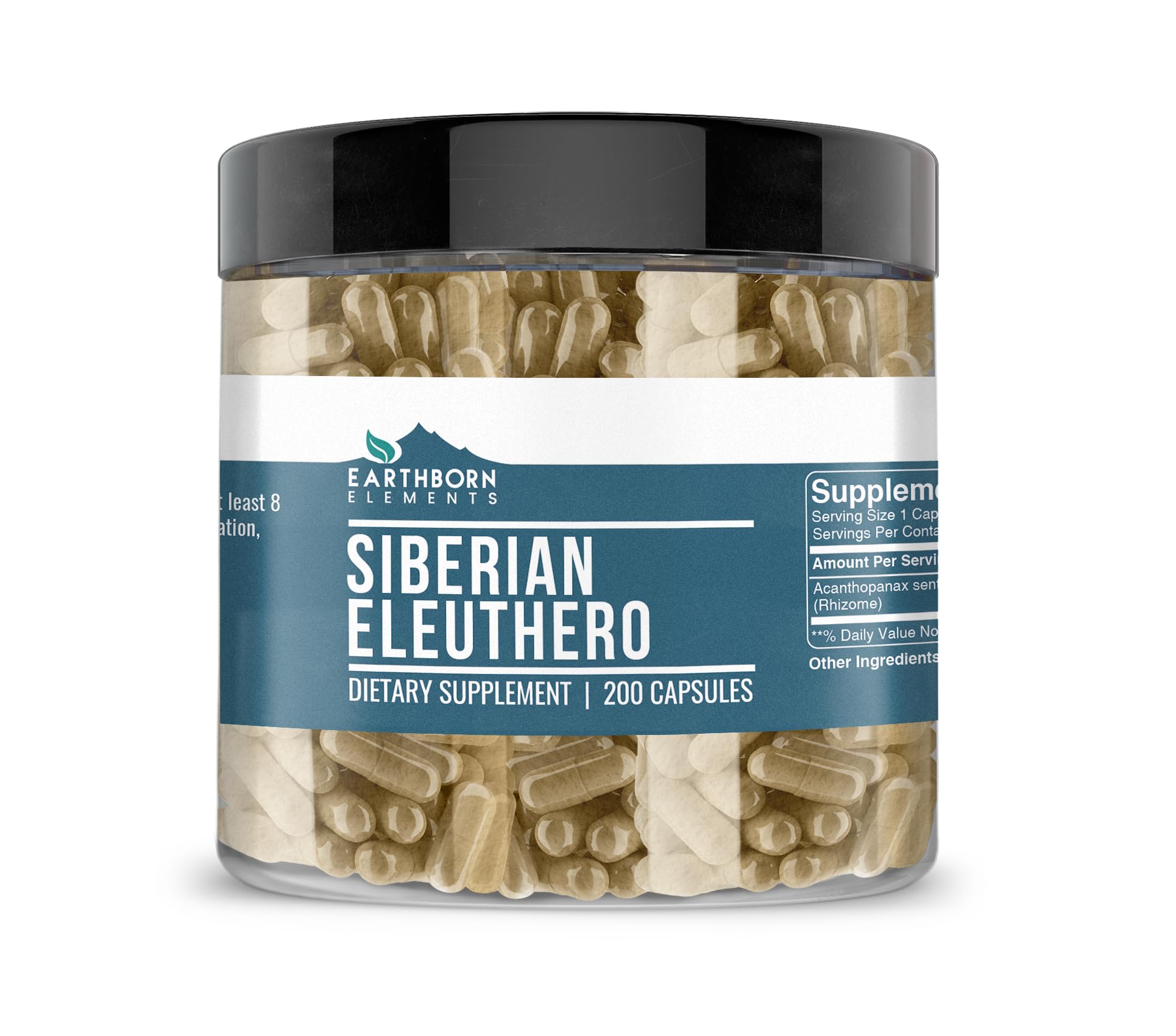 Earthborn Elements Siberian Eleuthero Capsules, 200 Count