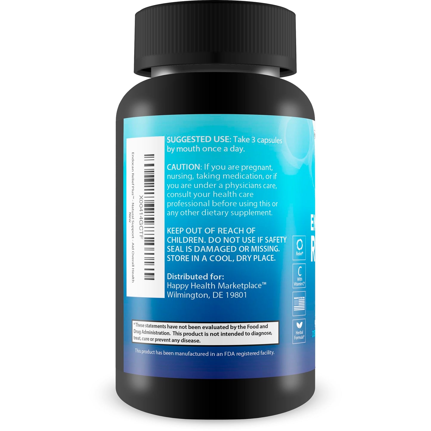 Happy Health Marketplace Endocan Relief Plus Capsules, 90