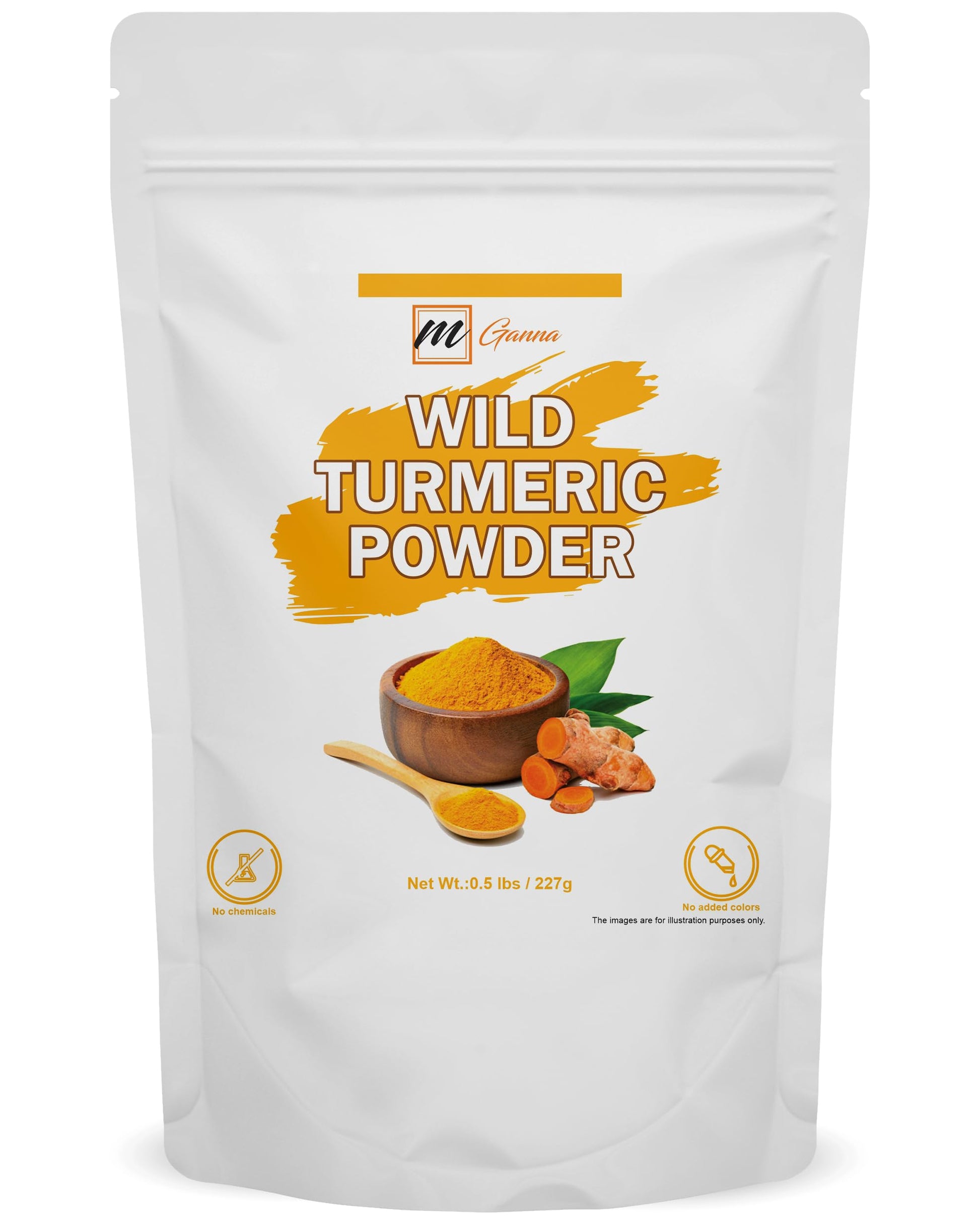 mGanna Wild Turmeric/Curcuma Aromatica Powder, 8.0072 oz
