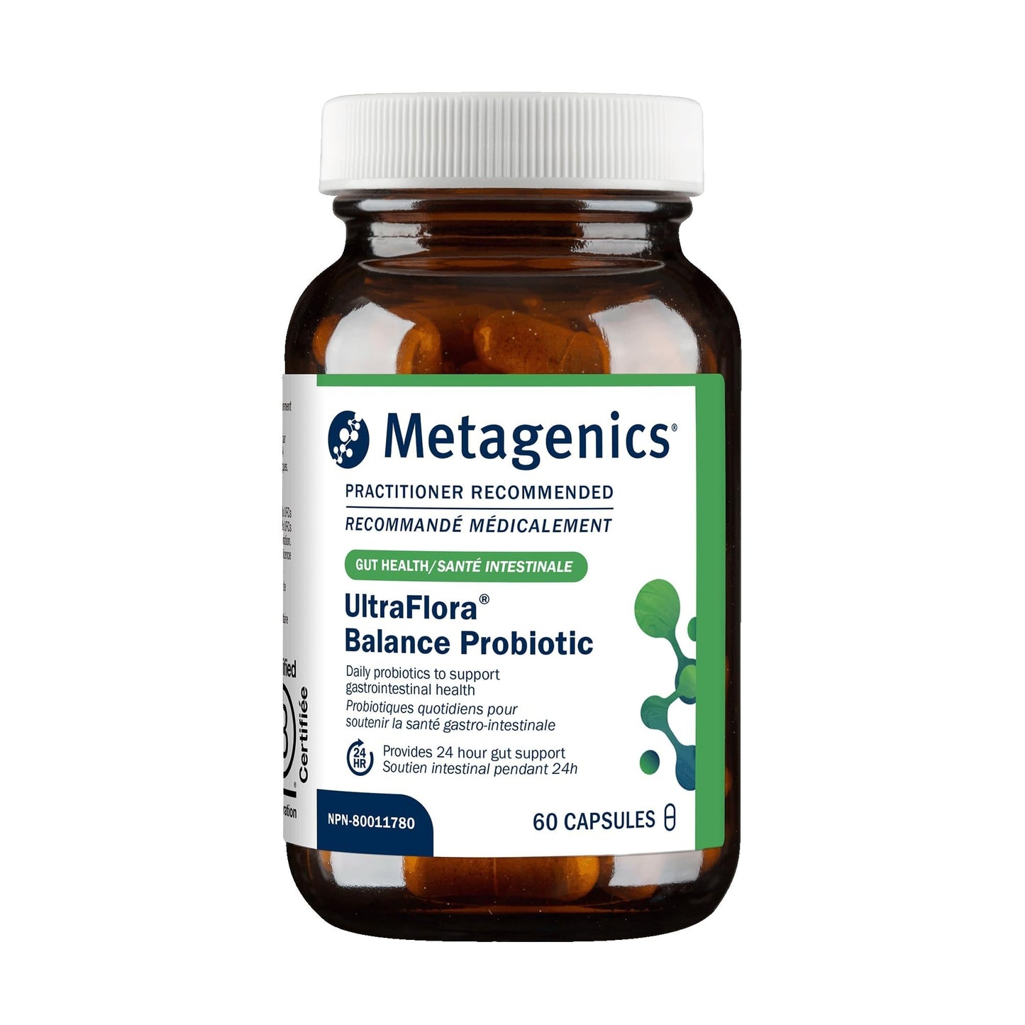 Metagenics UltraFlora Balance Probiotic Supplement 60 Capsules