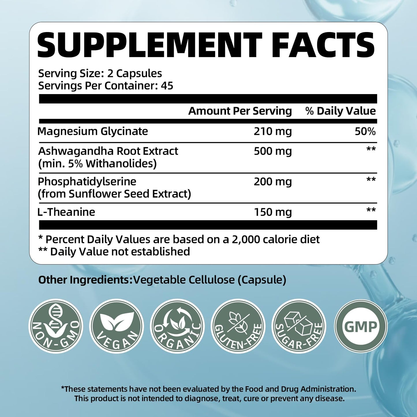 VitaHarbor Cortisol Supplement 4-in-1 Cortisol Reducer Capsules, 90 Veg Caps