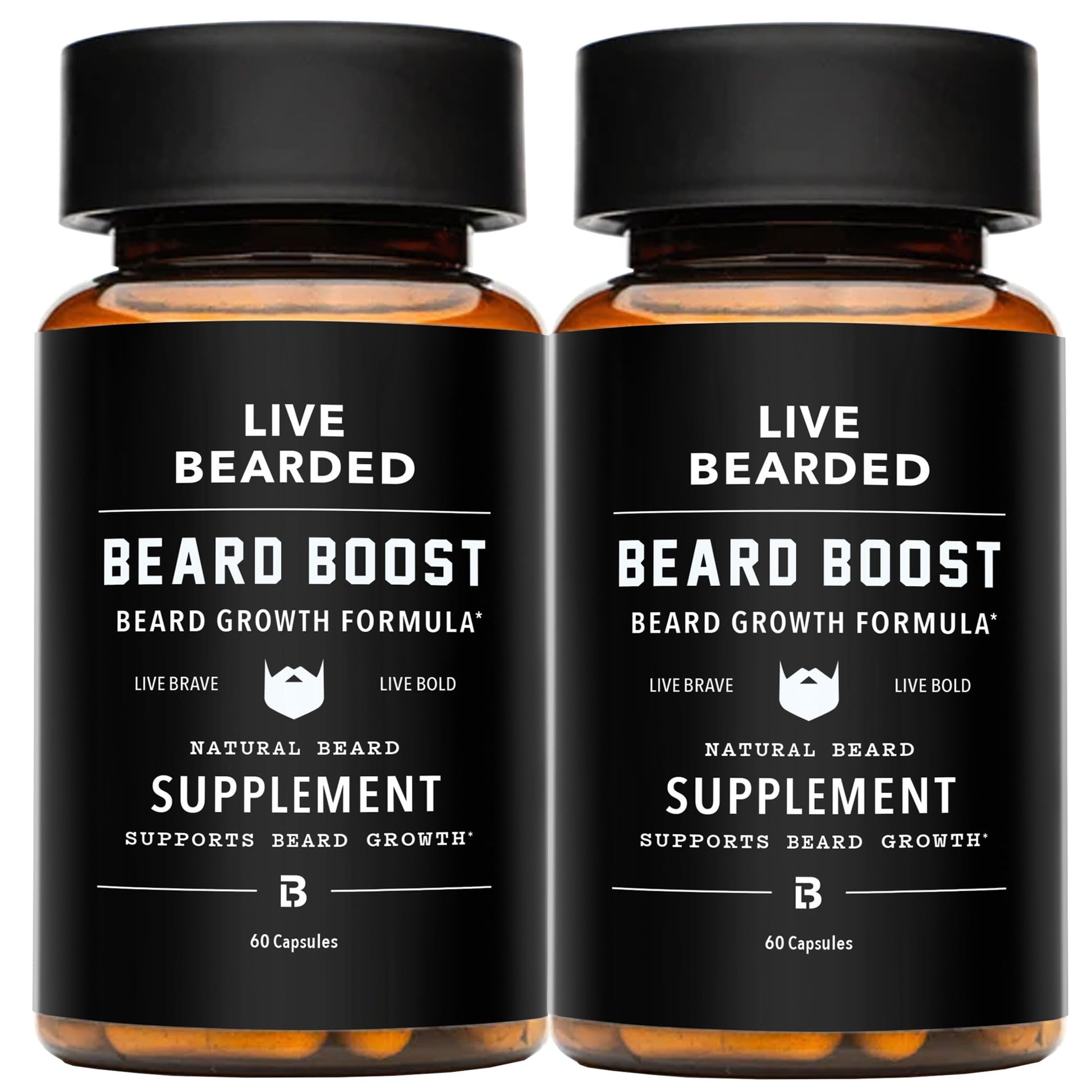 Live Bearded Beard Boost Capsules, 120 Capsules