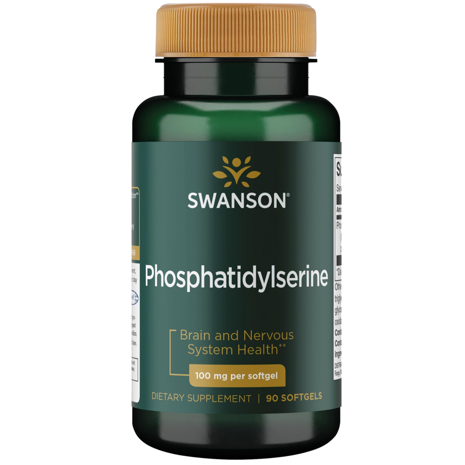 Swanson Phosphatidylserine Brain Health 100 mg Softgel, 90 Count