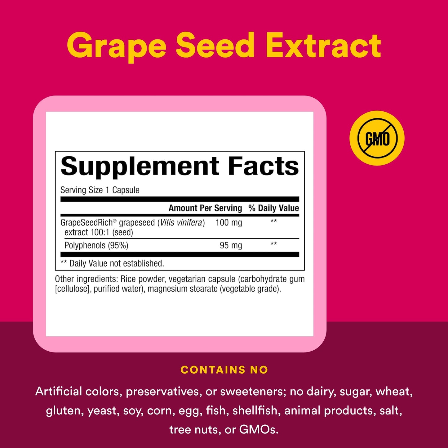 Natural Factors GrapeSeedRich Grape Seed Extract Capsule 90 Count