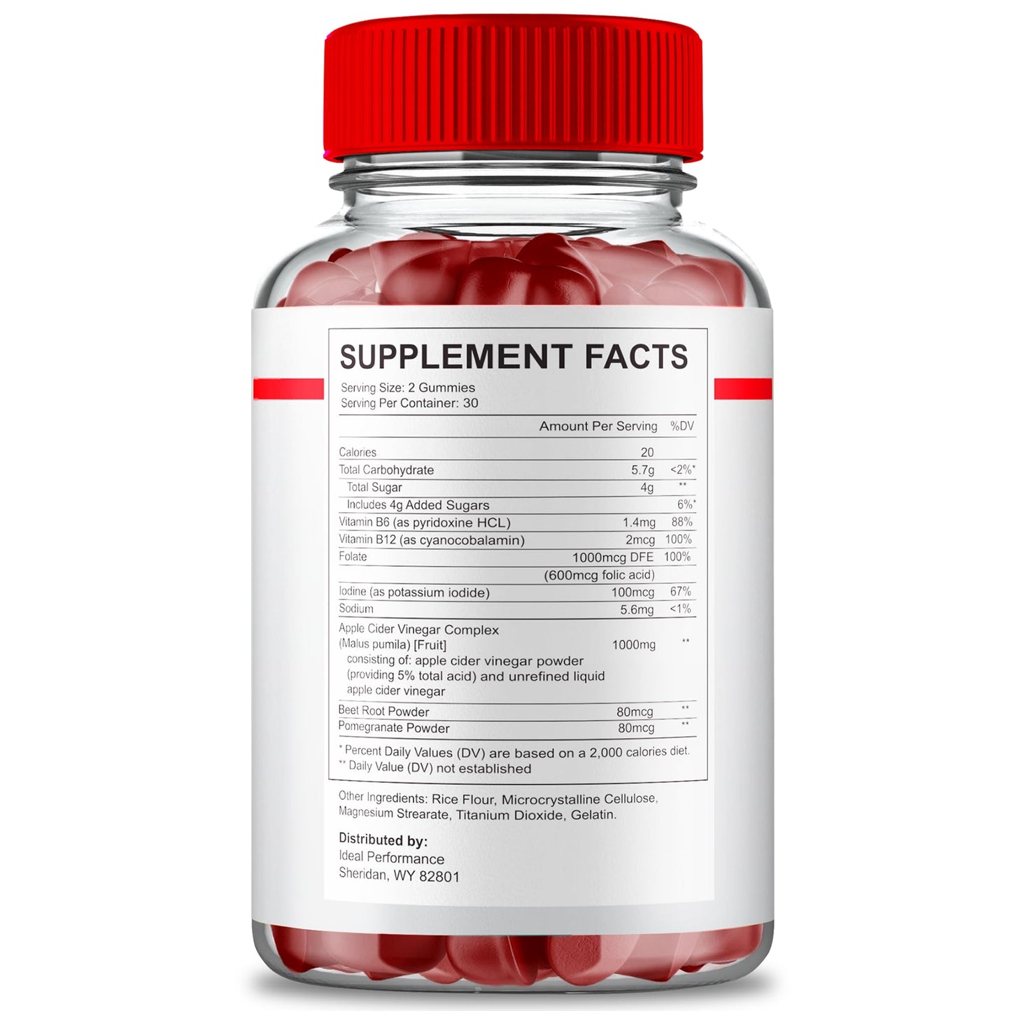 IDEAL PERFORMANCE Bio XL Max Gummies, 60 Count