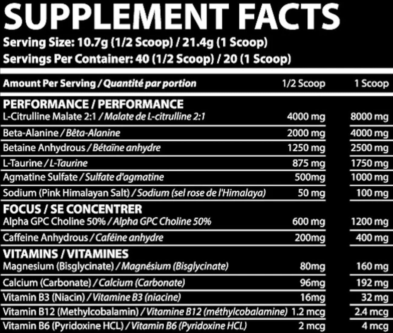 APE-X Unleashed Pre Workout Powder 15