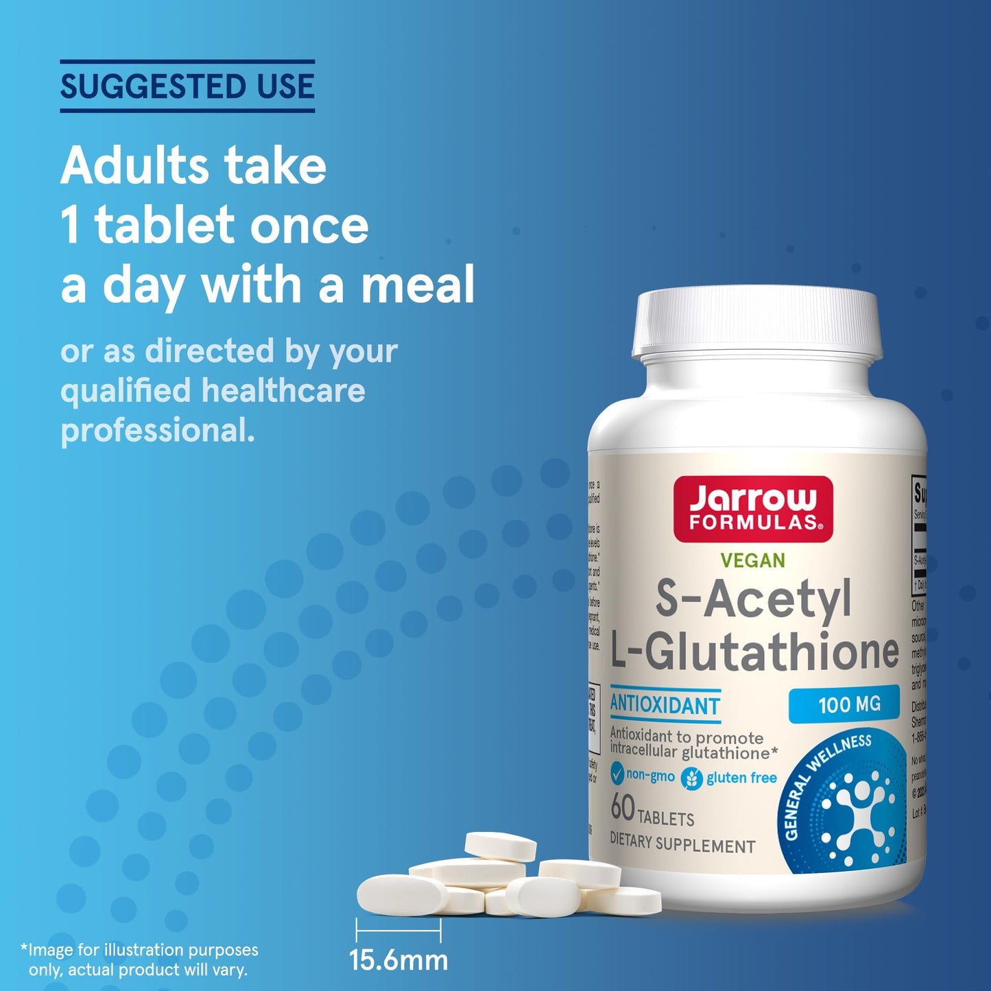 Jarrow Formulas S-Acetyl L-Glutathione Tablets, 60 Count
