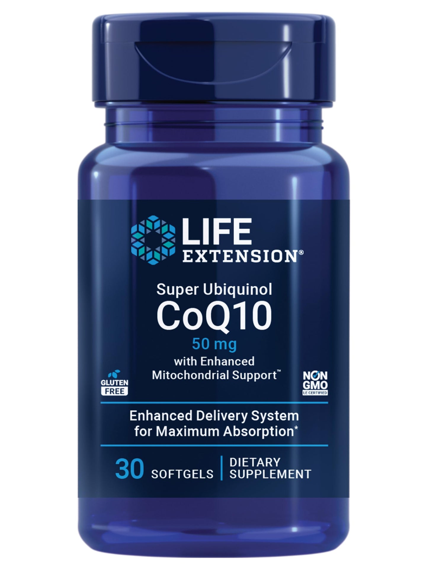 Life Extension Super Ubiquinol CoQ10 with Enhanced Mitochondrial Support Softgels, 30 Count