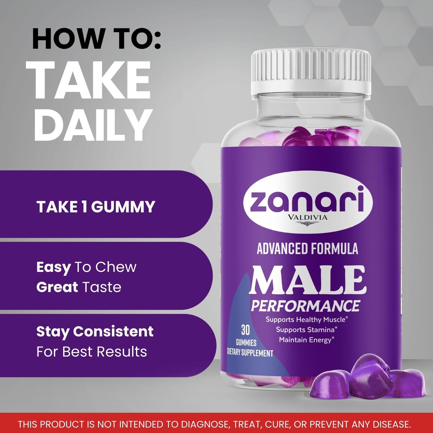 Valdivia Zanari Gummies 60 Gummies