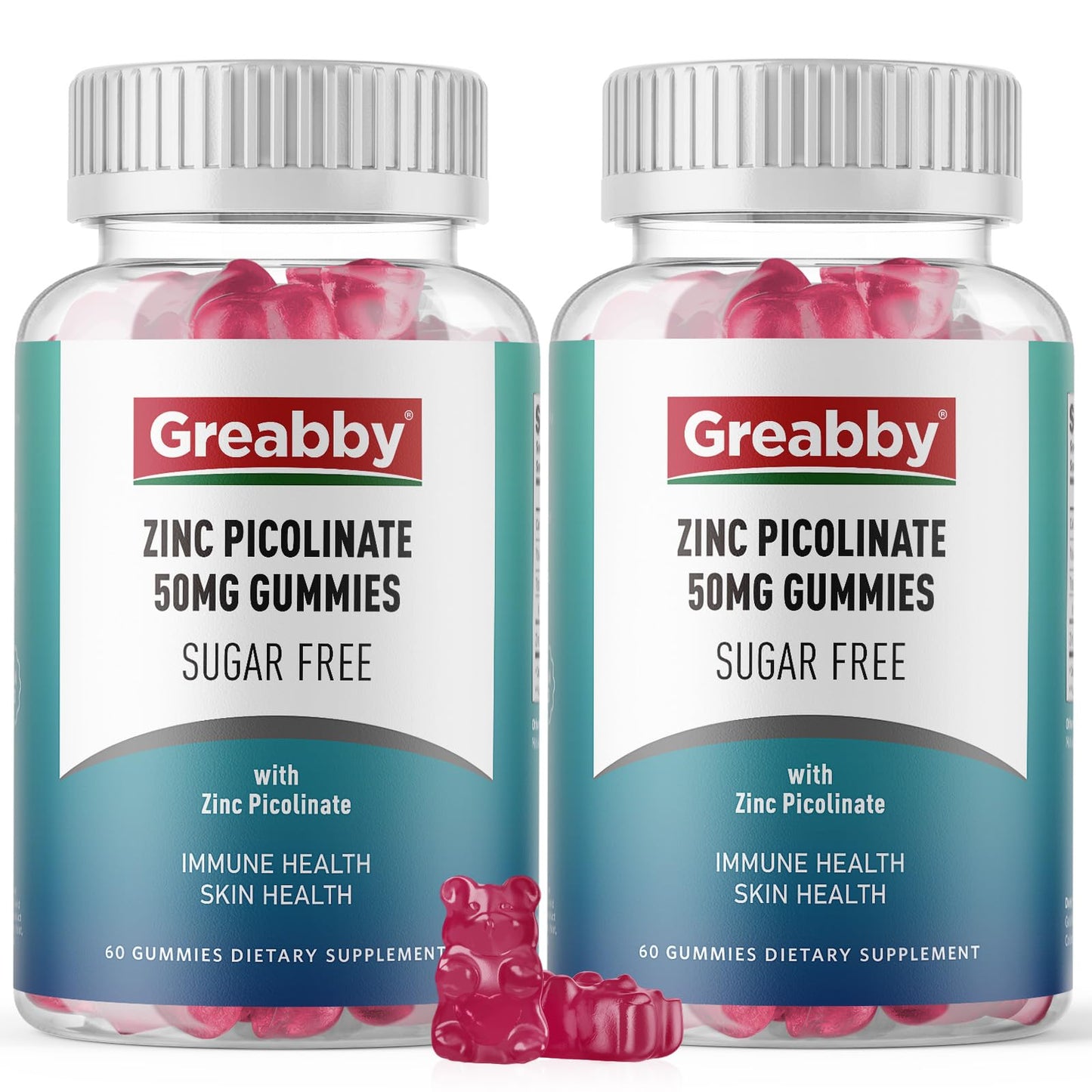 GREABBY Zinc Picolinate 50 mg Gummy, 120 Count