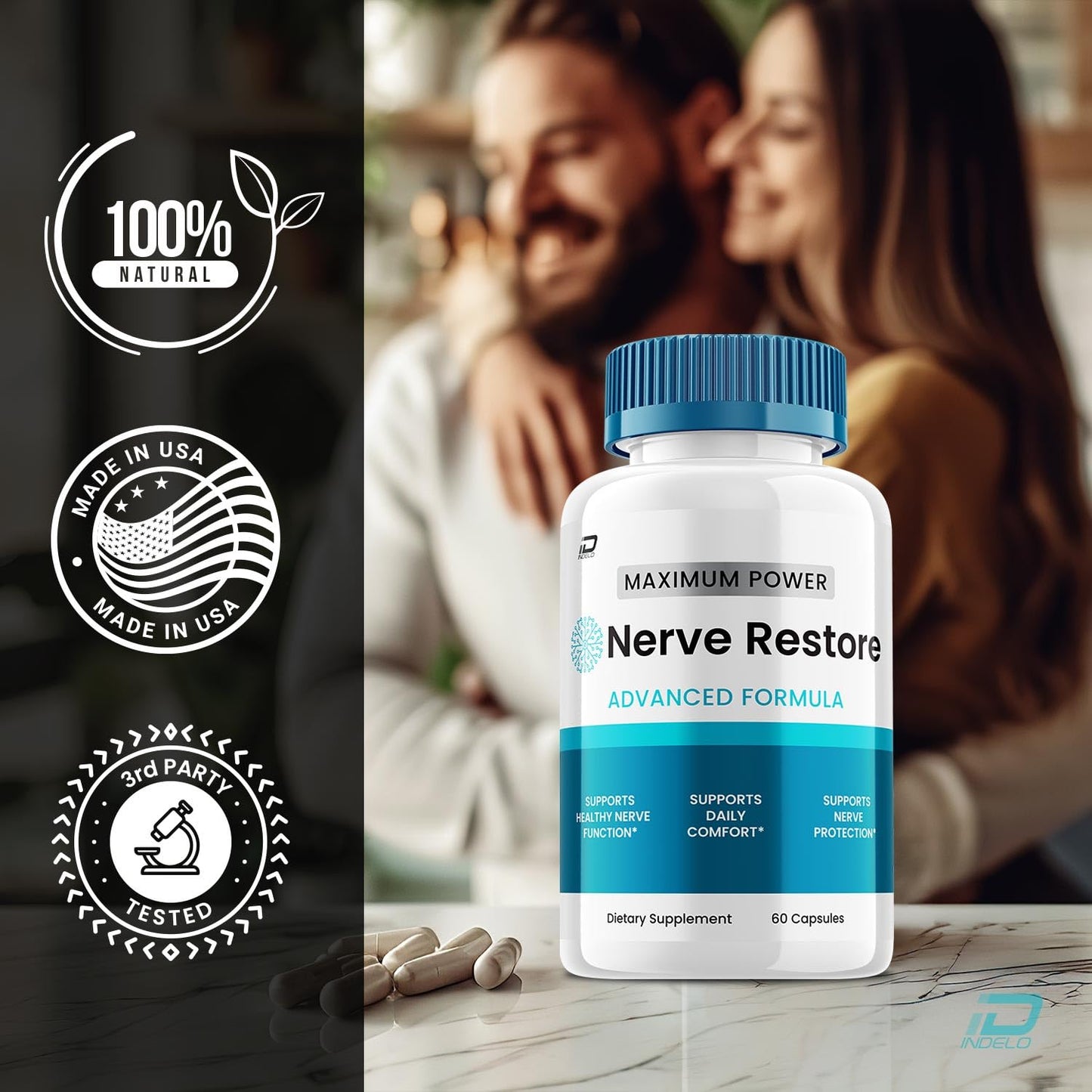 Indelo Nerve Restore Capsules 300 Capsules