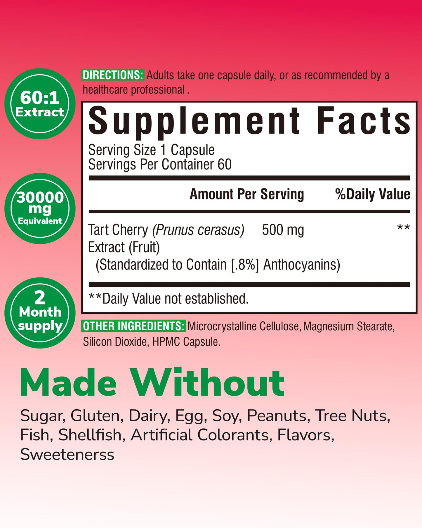 Vitalibre Vitamin D3 K2 Supplement 10000 IU Softgels and Tart Cherry Capsules 150 Count